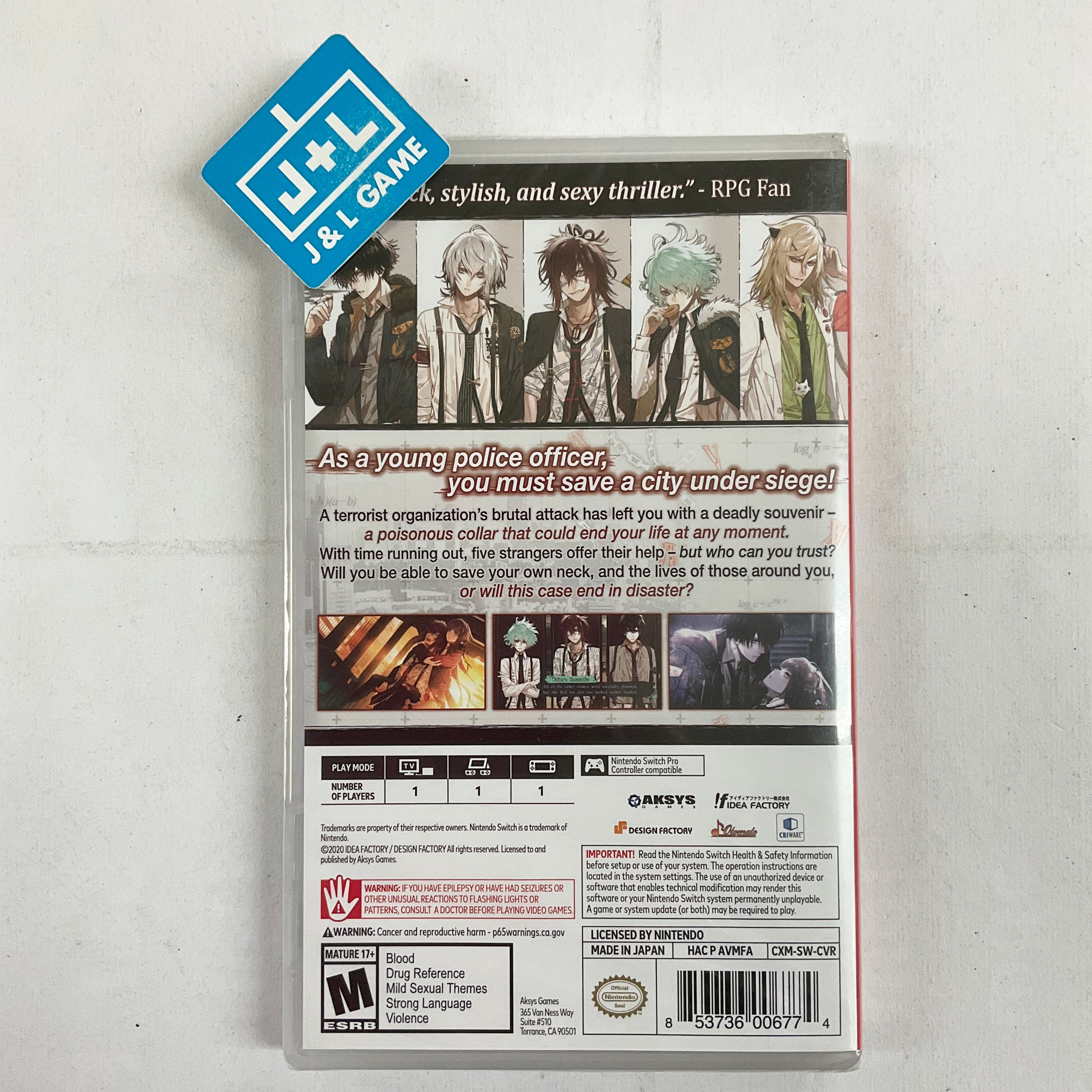 Collar X Malice - (NSW) Nintendo Switch | J&L Game