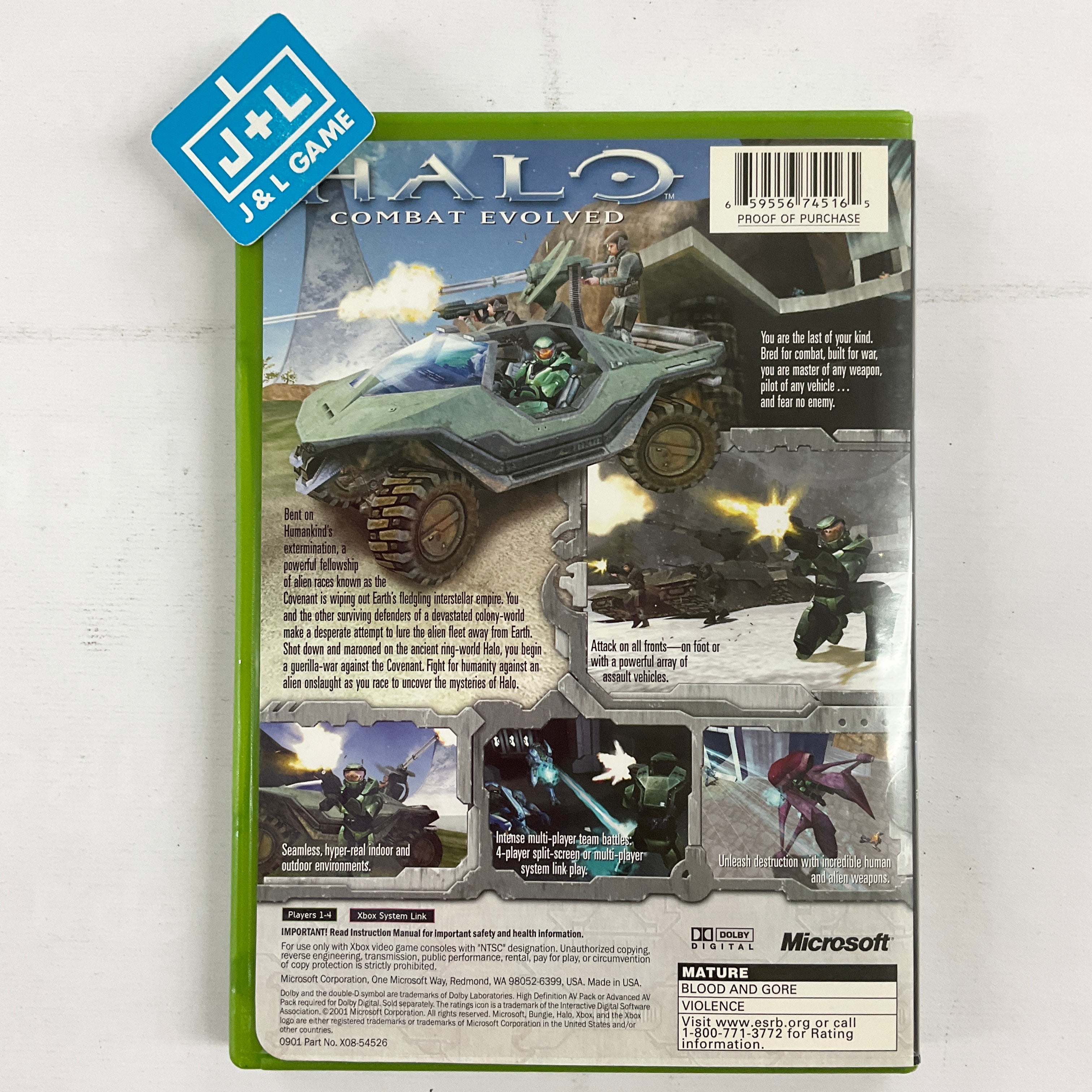 Halo: Combat Evolved - (XB) Xbox [Pre-Owned] Video Games Microsoft Game Studios   
