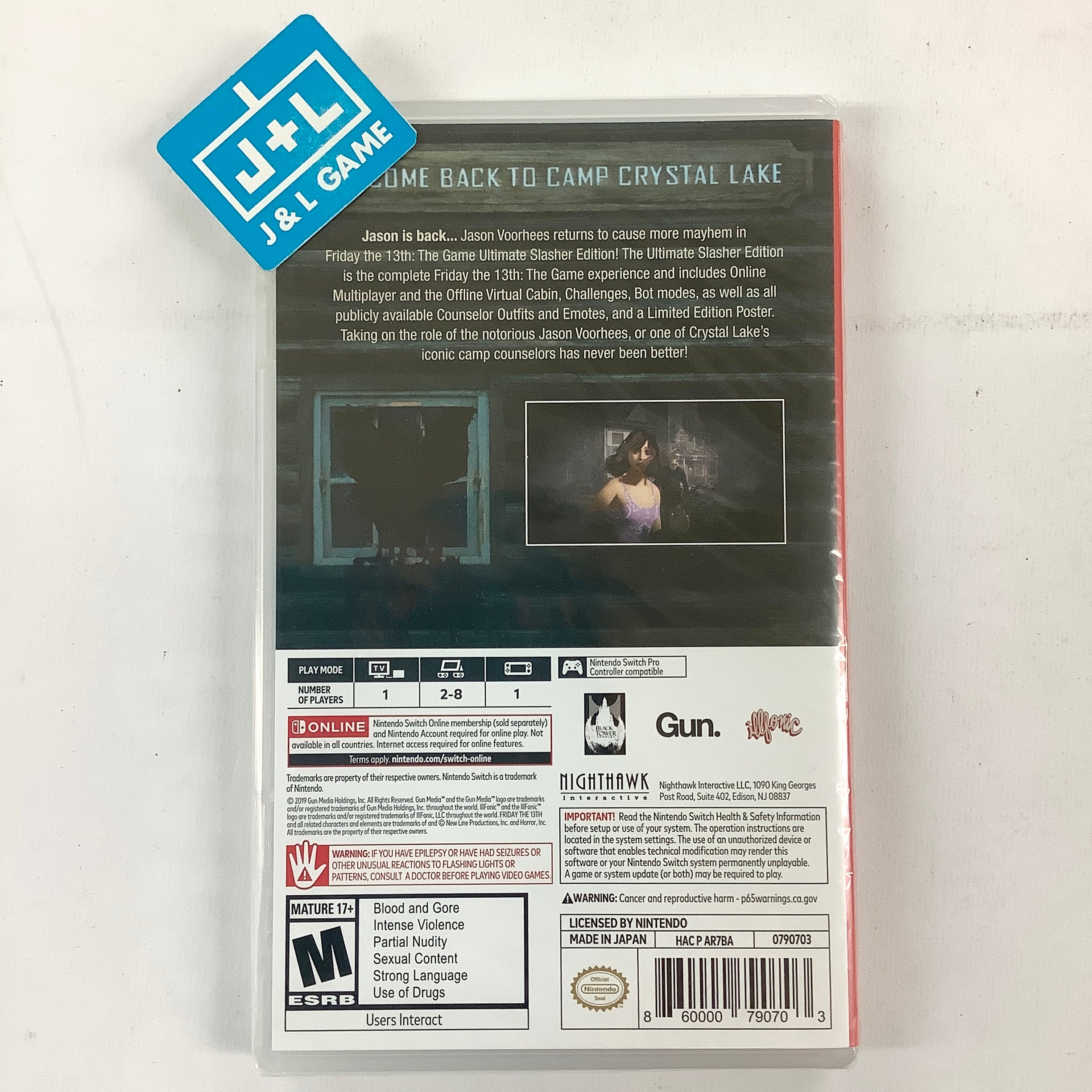 Friday The 13th: The Game (Ultimate Slasher Edition) - (NSW) Nintendo Switch Video Games Gun   
