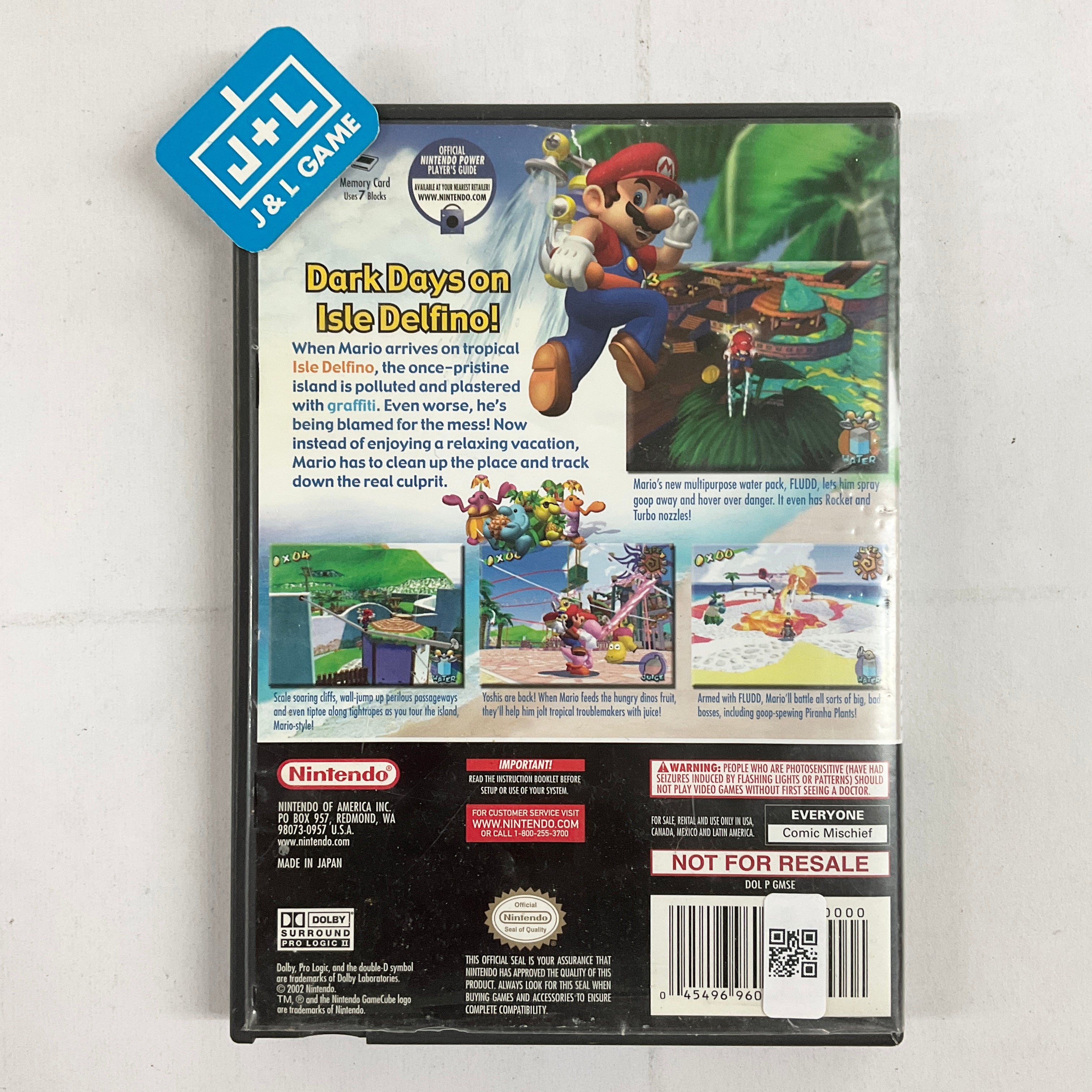 Super Mario Sunshine - (GC) GameCube [Pre-Owned] Video Games Nintendo   