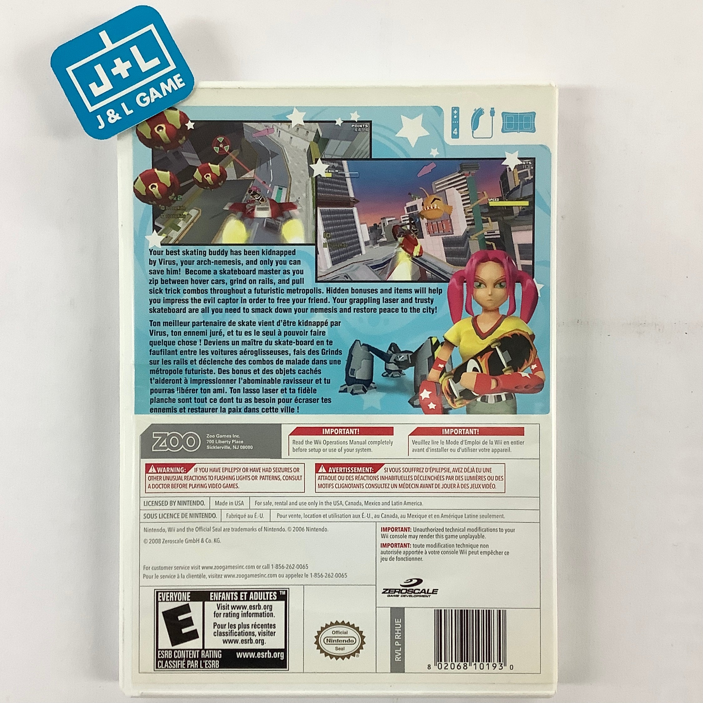 Skate City Heroes - Nintendo Wii [Pre-Owned] Video Games Zoo Games   