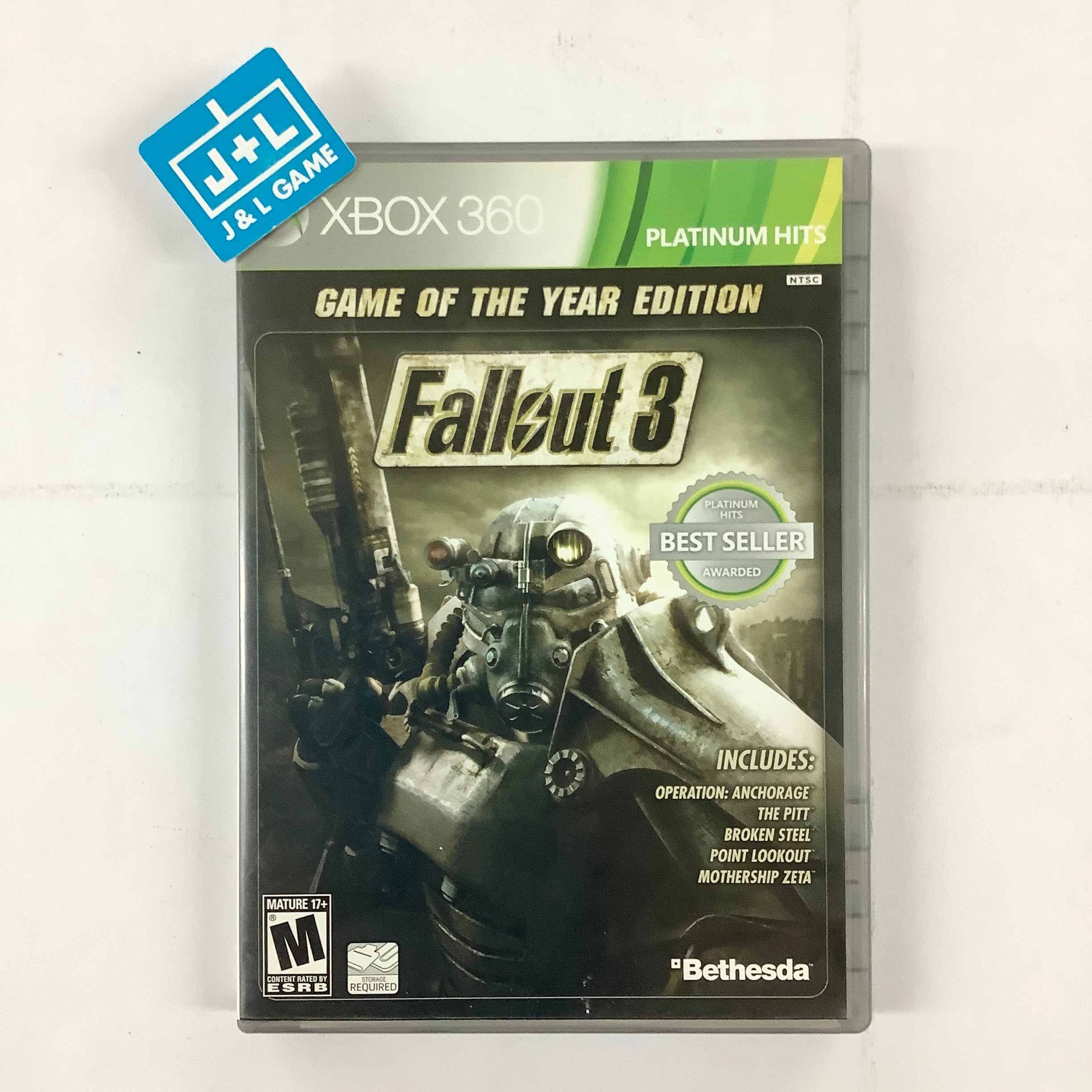 Fallout 3: Game of the Year Edition (Platinum Hits) - Xbox 360 [Pre-Owned] Video Games Bethesda Softworks   