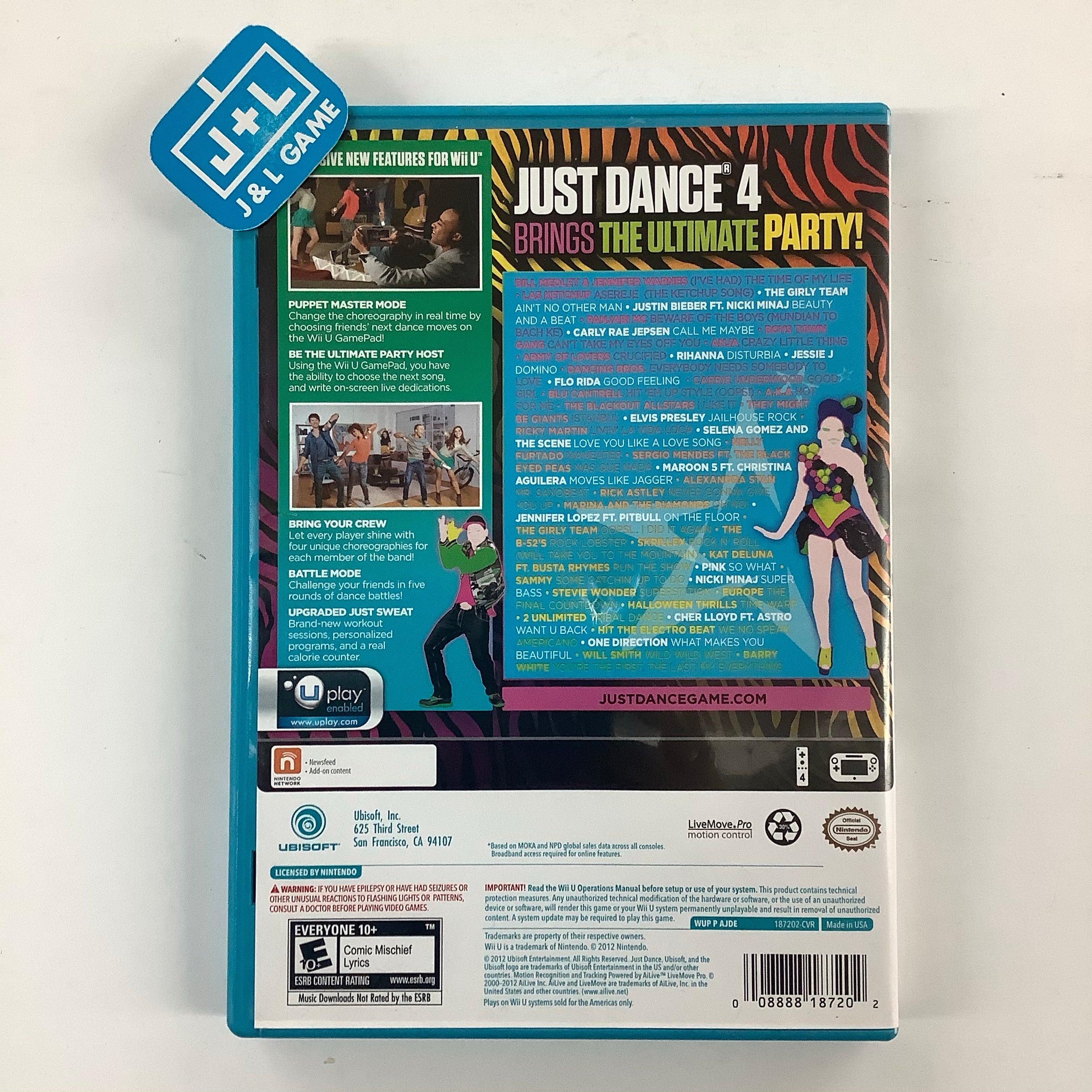 Just Dance 4 - Nintendo Wii U [Pre-Owned] Video Games Ubisoft   