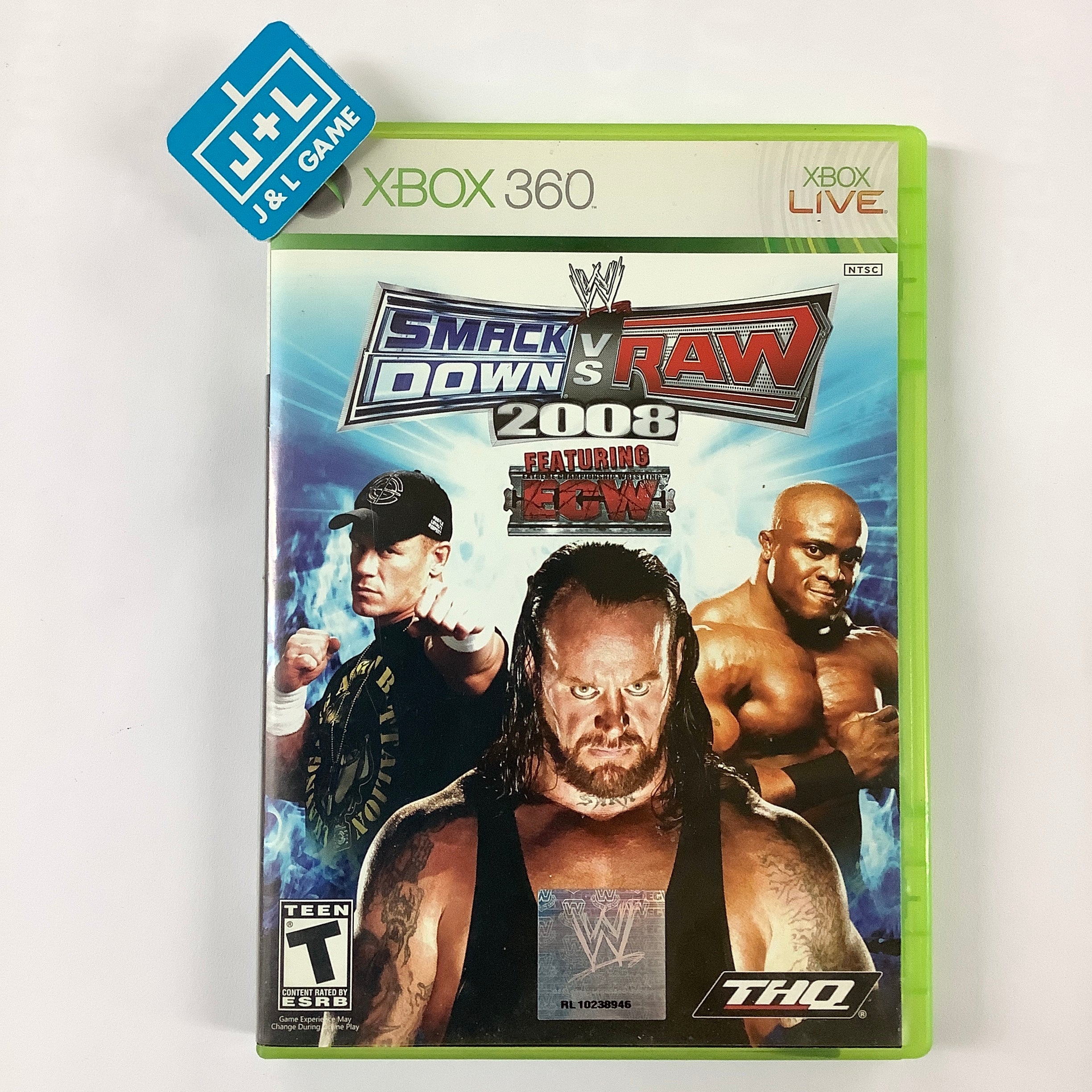 WWE SmackDown vs. Raw 2008 - Xbox 360 [Pre-Owned] Video Games THQ   