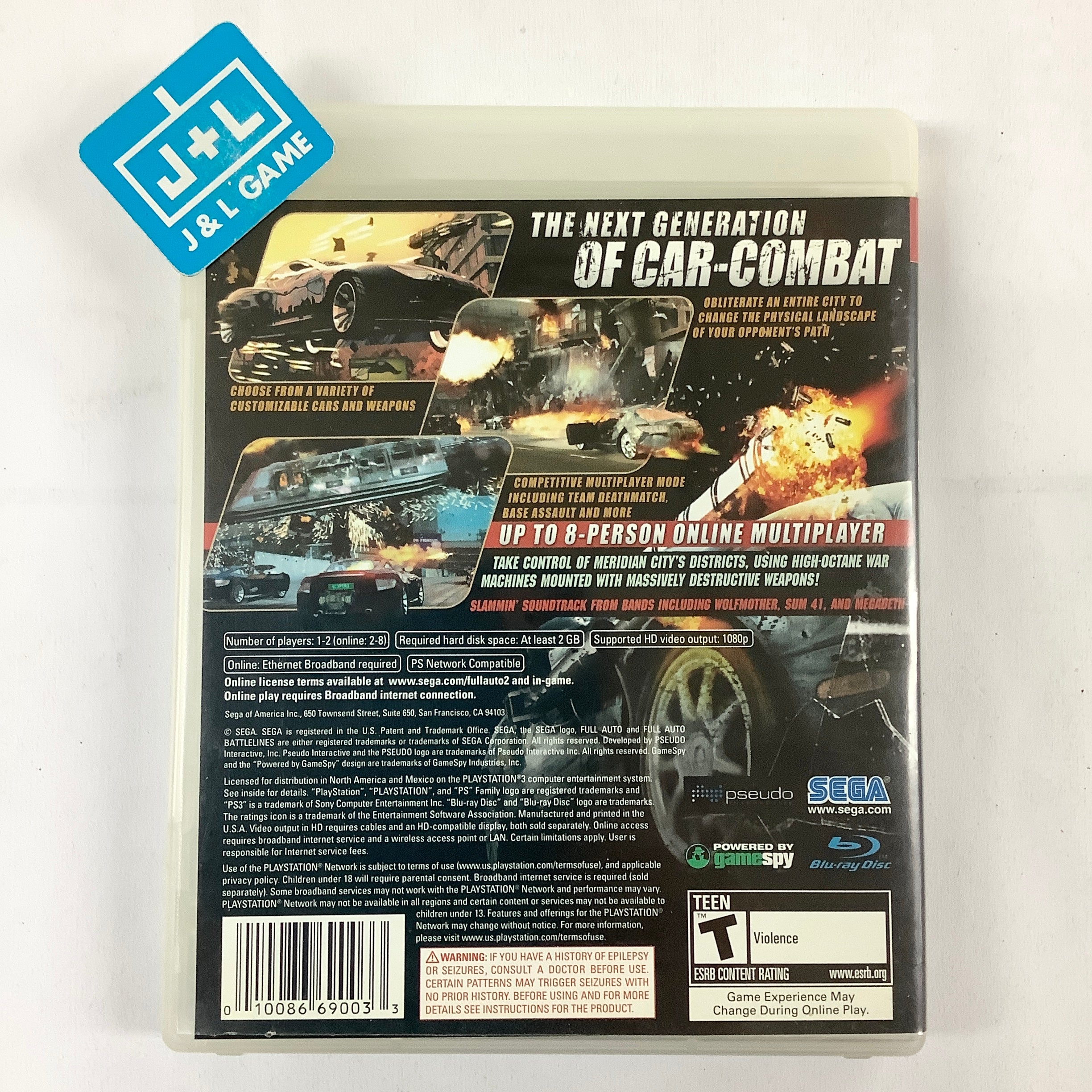 Full Auto 2: Battlelines - (PS3) PlayStation 3 [Pre-Owned] Video Games Sega   