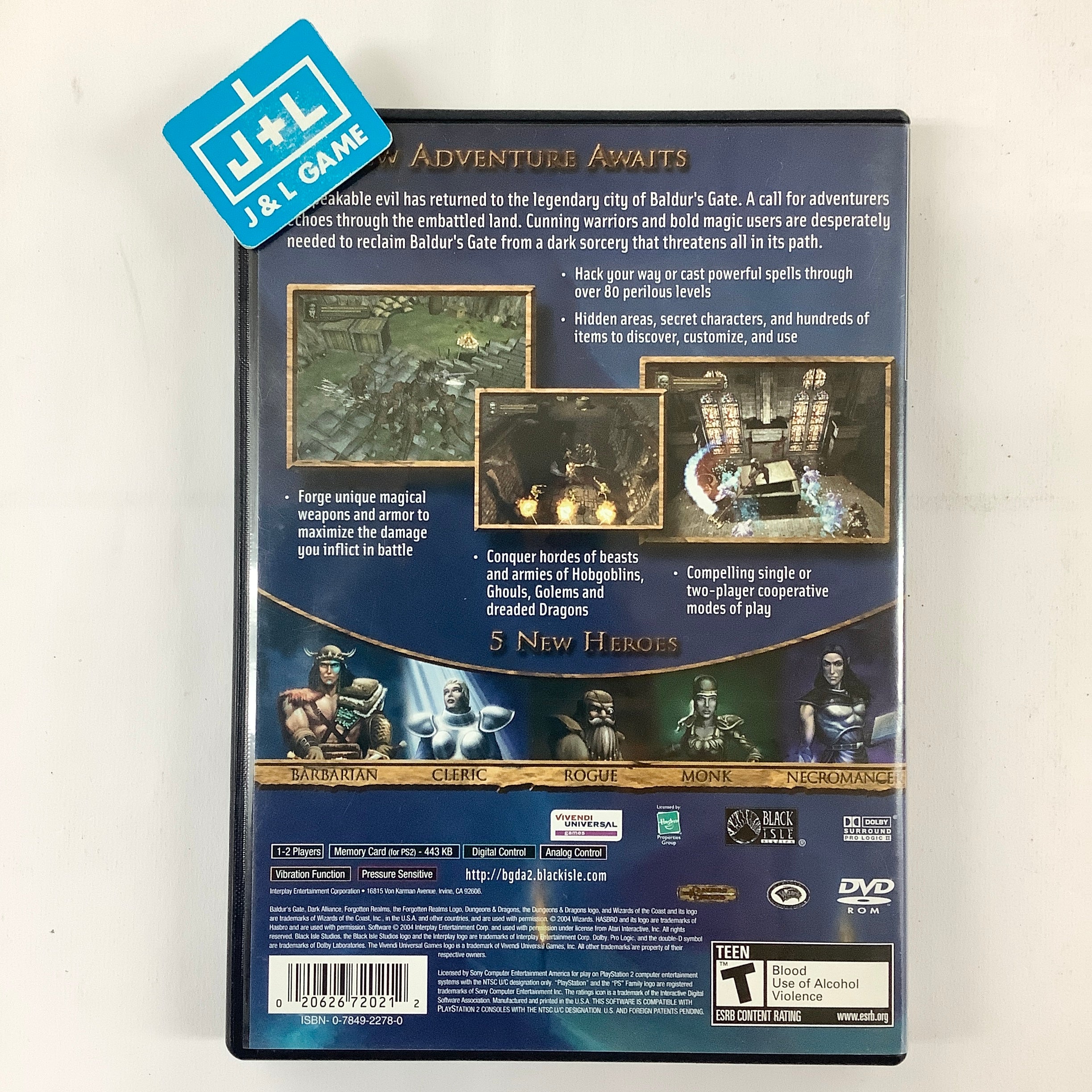 Baldur's Gate: Dark Alliance II - (PS2) PlayStation 2 [Pre-Owned