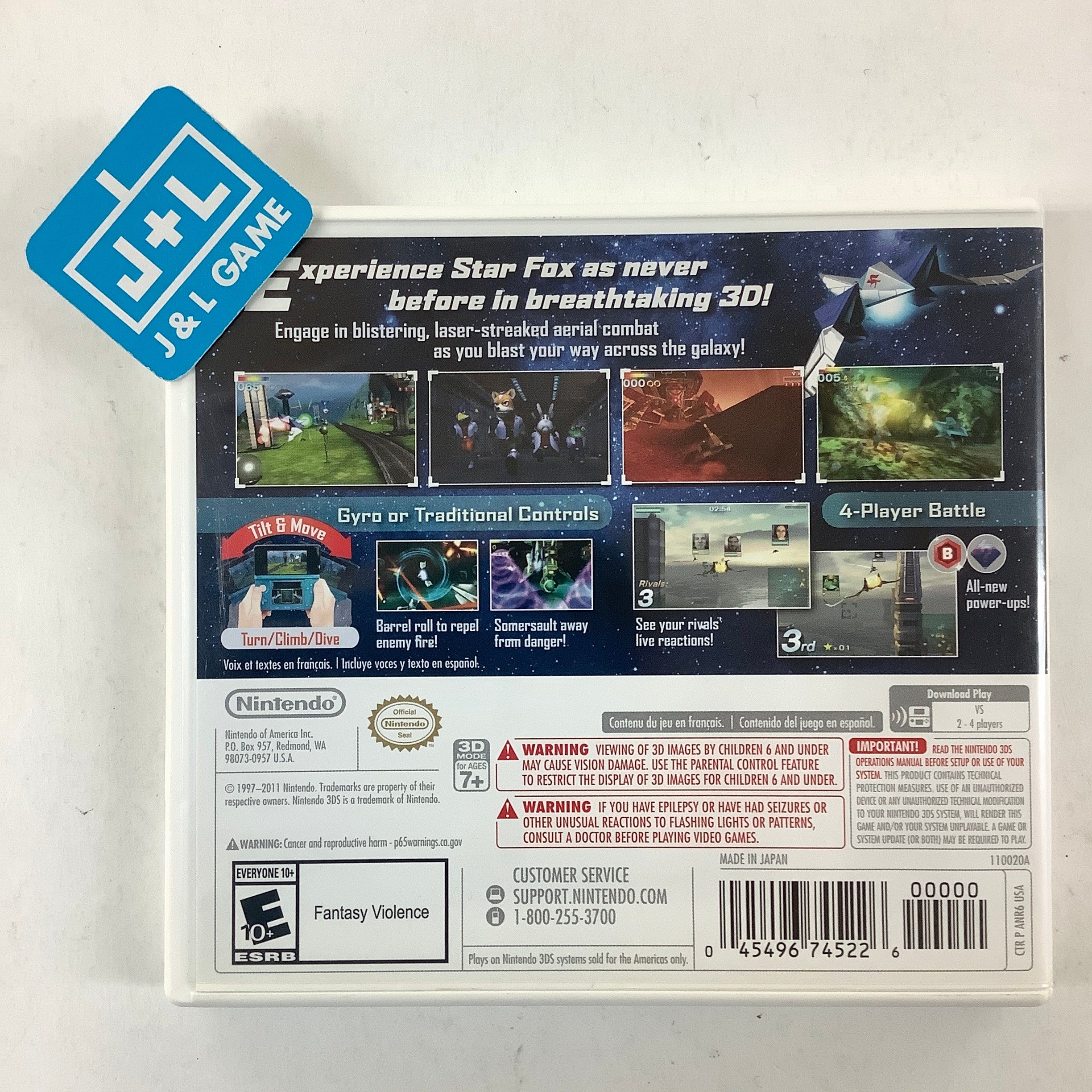 Star Fox 64 3D (Nintendo Selects) - Nintendo 3DS [Pre-Owned] Video Games Nintendo   