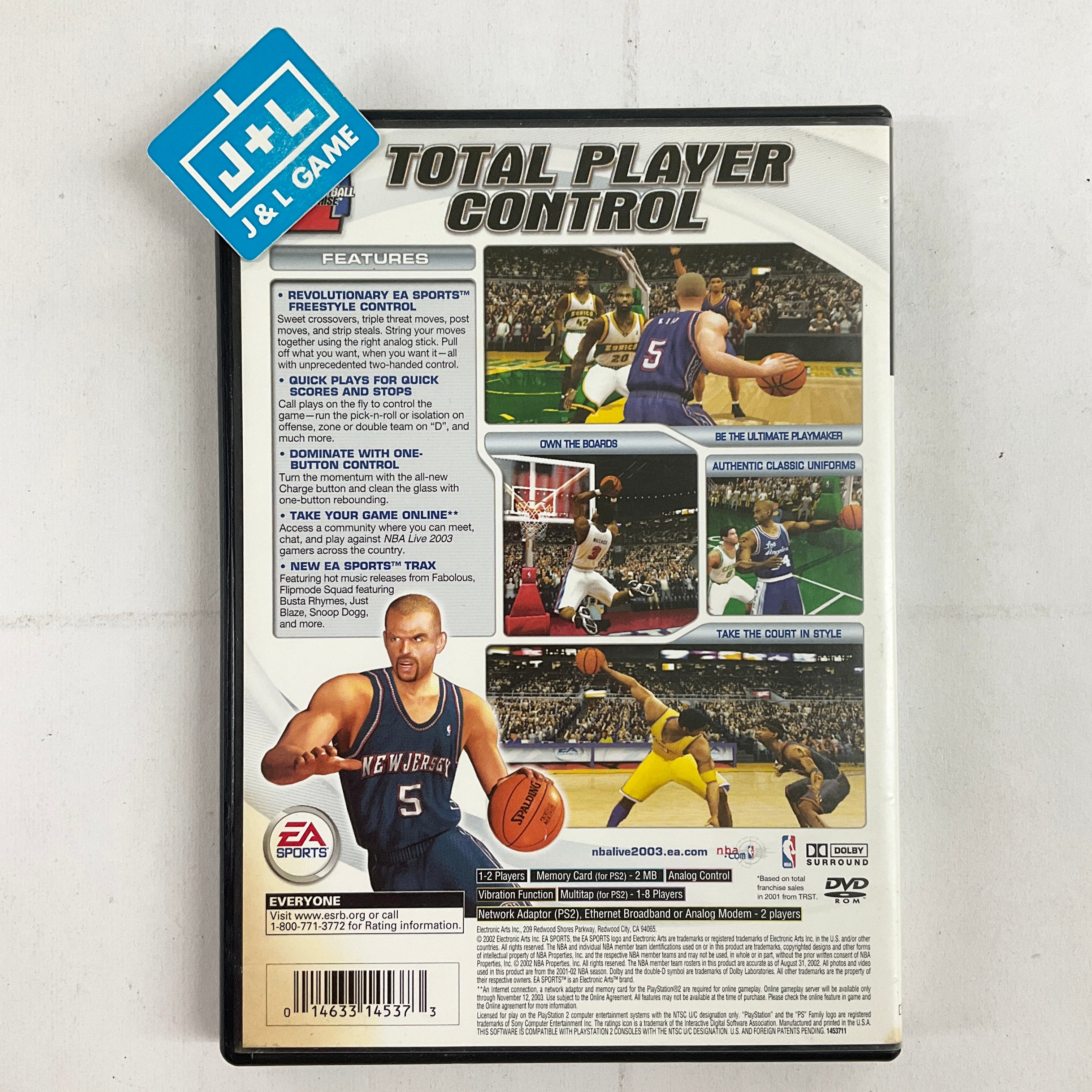 NBA Live 2003 - (PS2) PlayStation 2 [Pre-Owned] Video Games Electronic Arts   