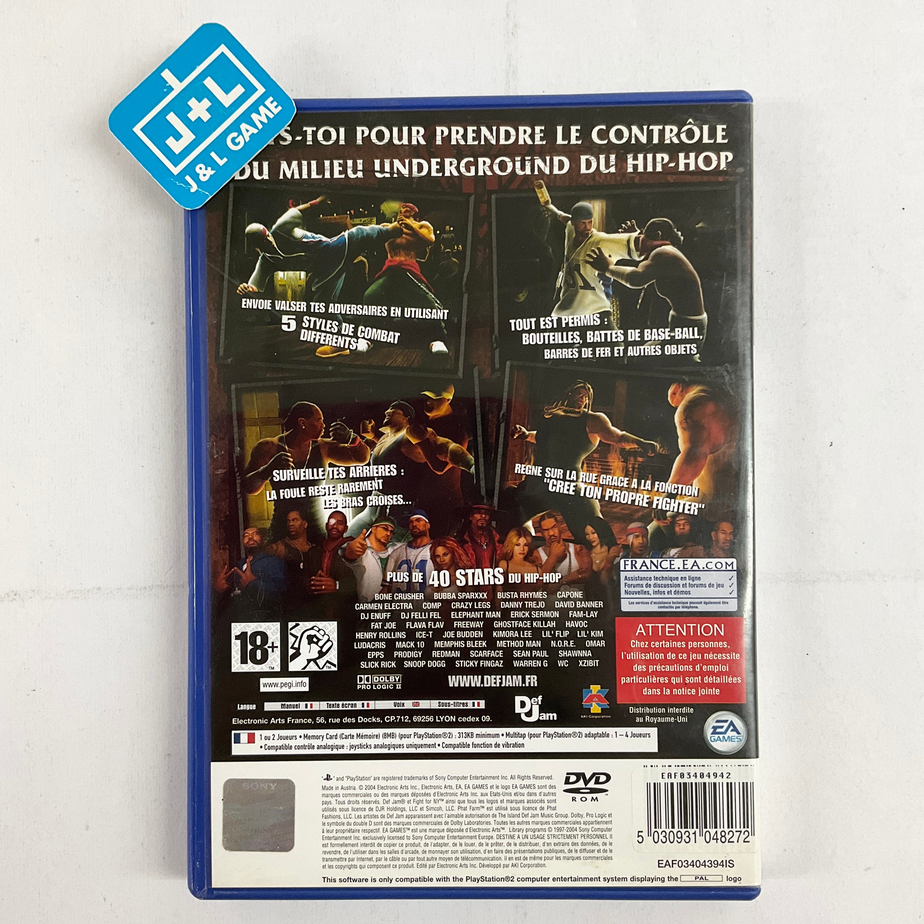 Def Jam: Fight for NY - (PS2) PlayStation 2 [Pre-Owned] (European Import) Video Games EA Games   