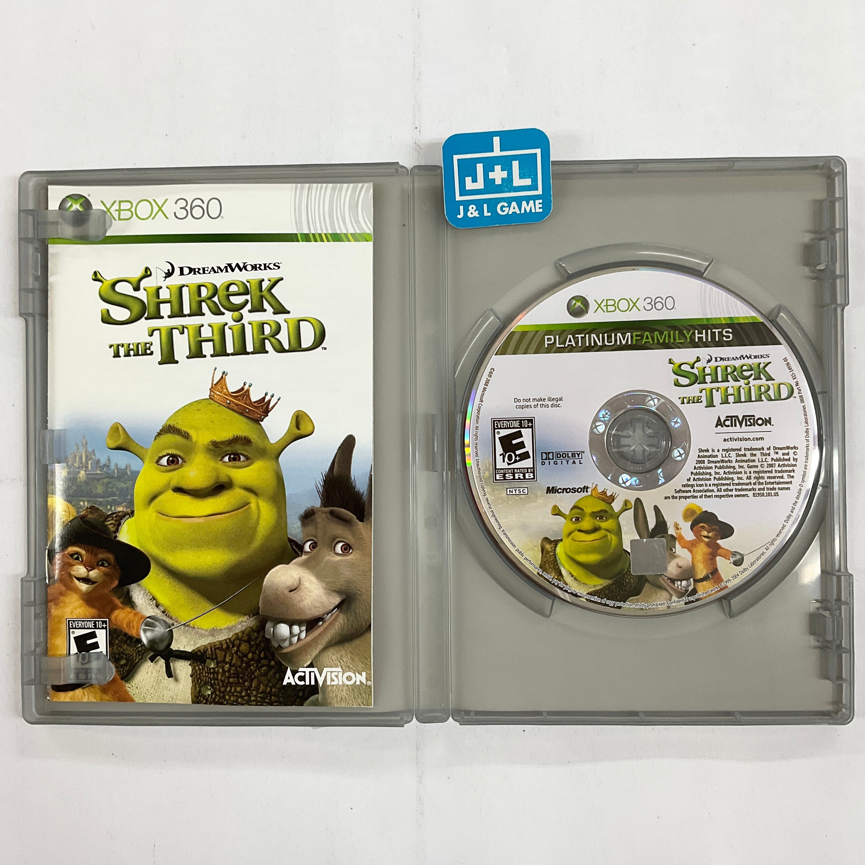 Shrek the Third (Platinum Hits) - Xbox 360 [Pre-Owned] Video Games Activision   