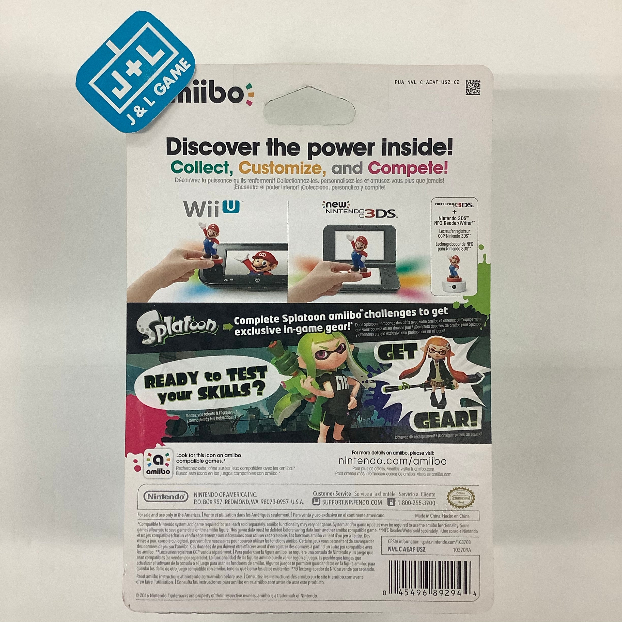 Inkling Girl (Lime Green) (Splatoon series) - Nintendo WiiU Amiibo Amiibo Nintendo   