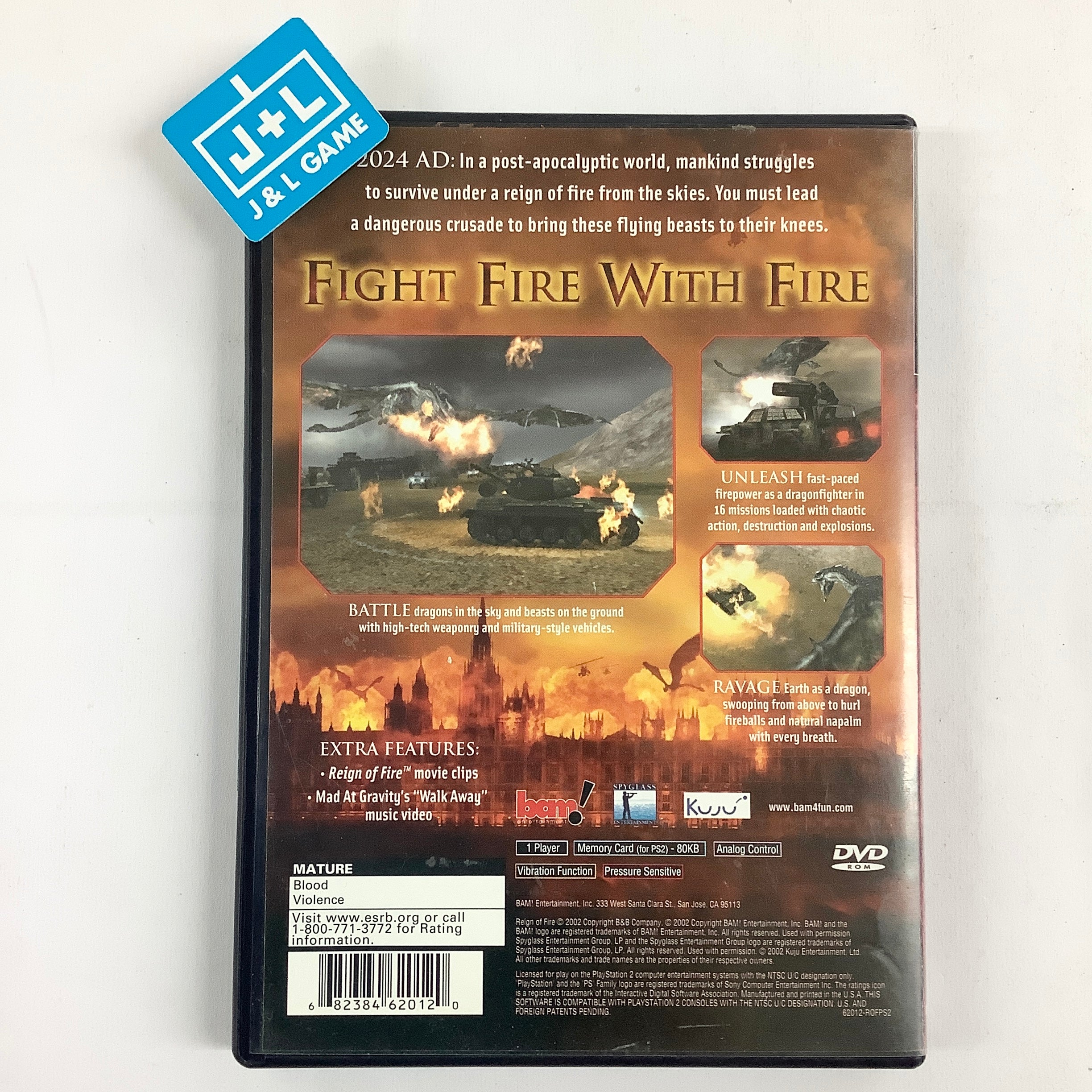 Reign of Fire - (PS2) PlayStation 2 [Pre-Owned] Video Games Bam Entertainment   