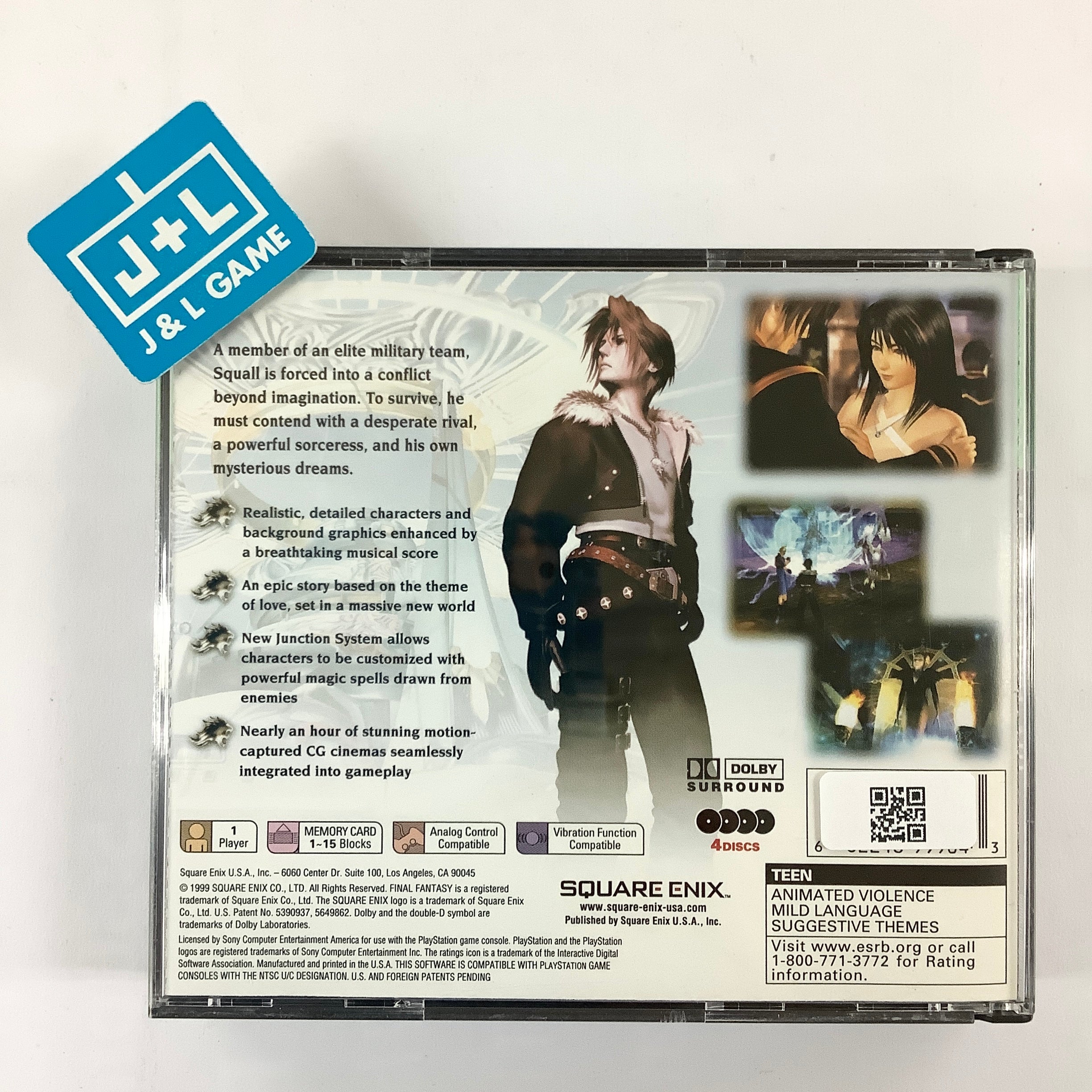 Final Fantasy VIII (Greatest Hits) - (PS1) PlayStation 1 [Pre-Owned] Video Games Square EA   