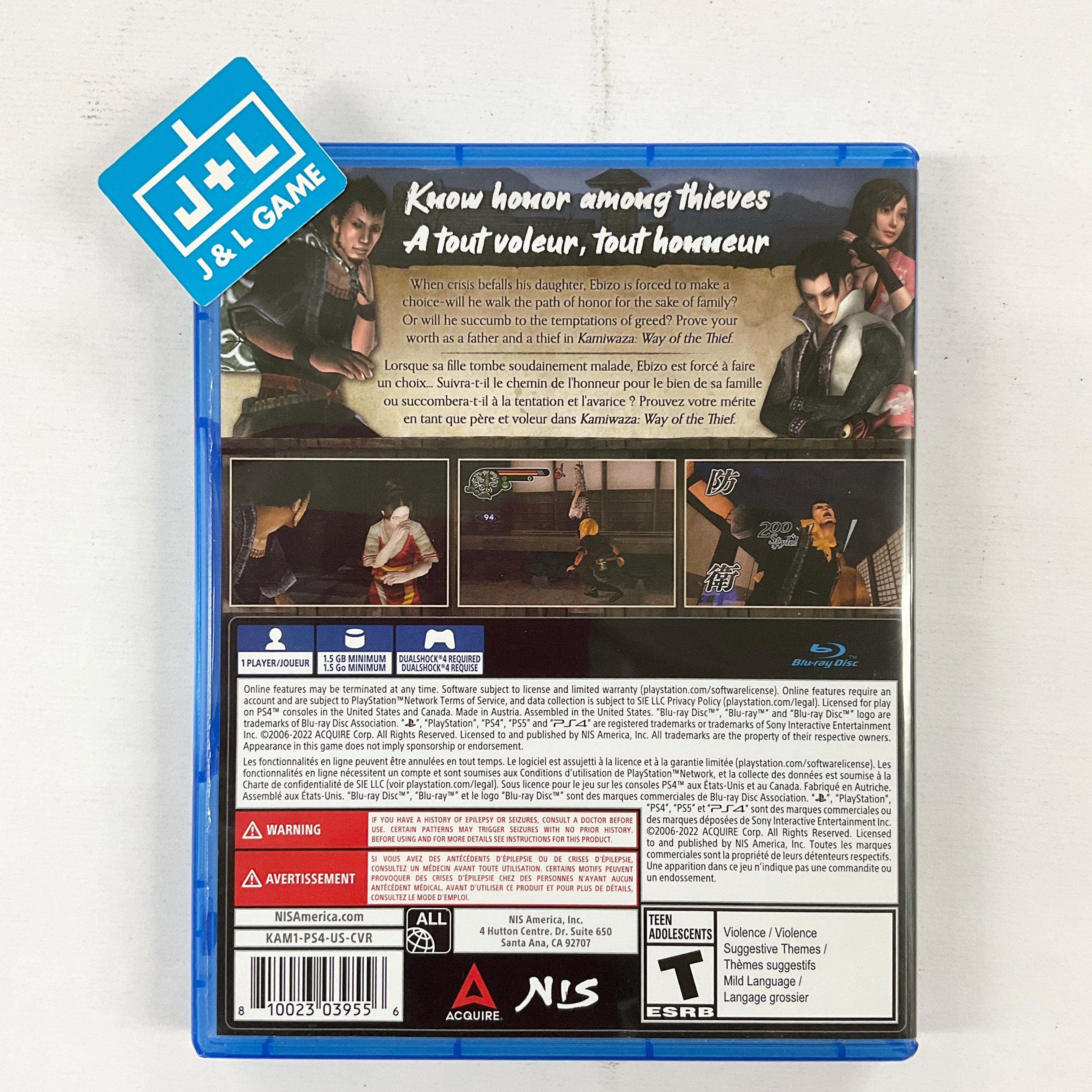 Kamiwaza: Way of the Thief - (PS4) PlayStation 4 [UNBOXING] Video Games NIS America   