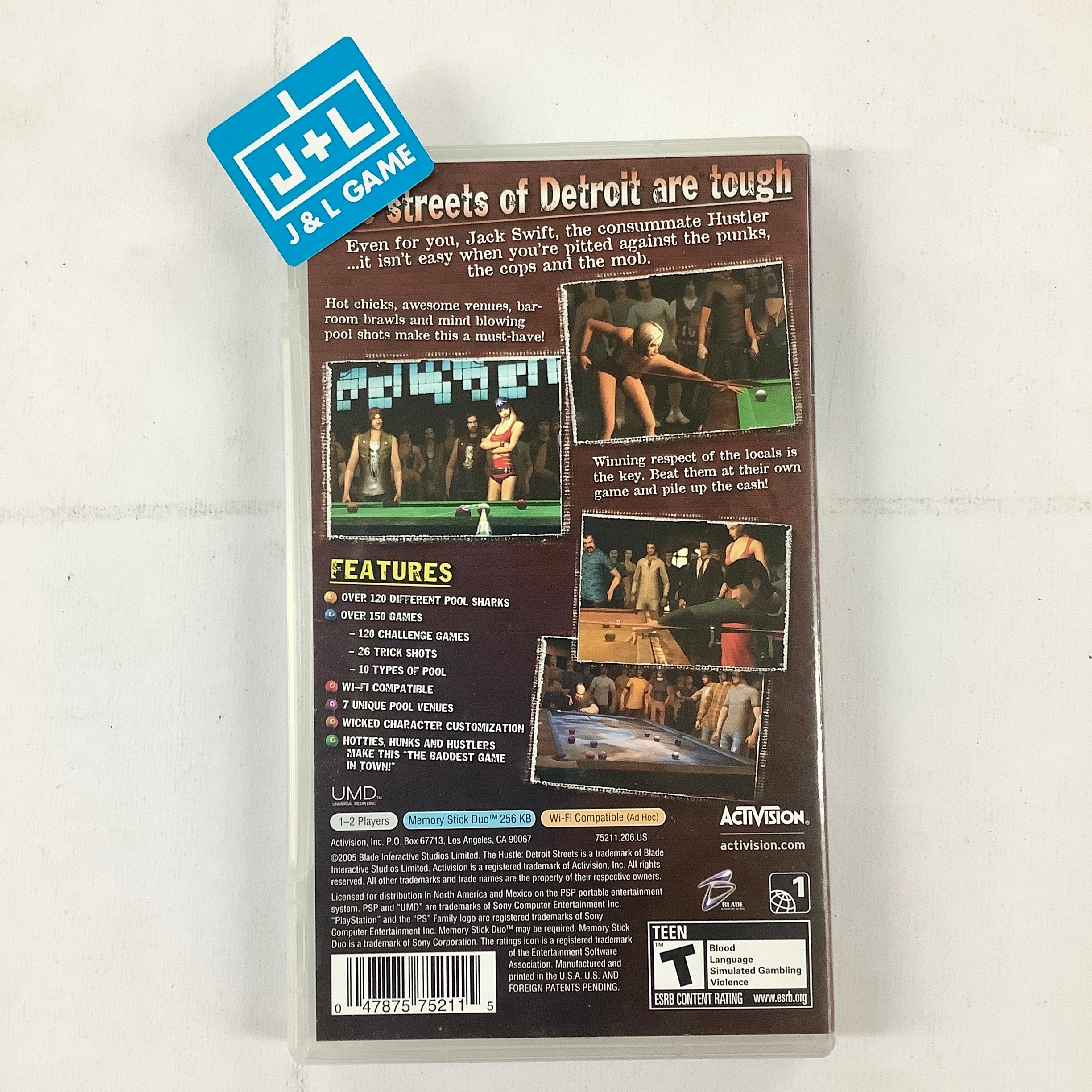 The Hustle: Detroit Streets - Sony PSP [Pre-Owned] Video Games Activision Value   