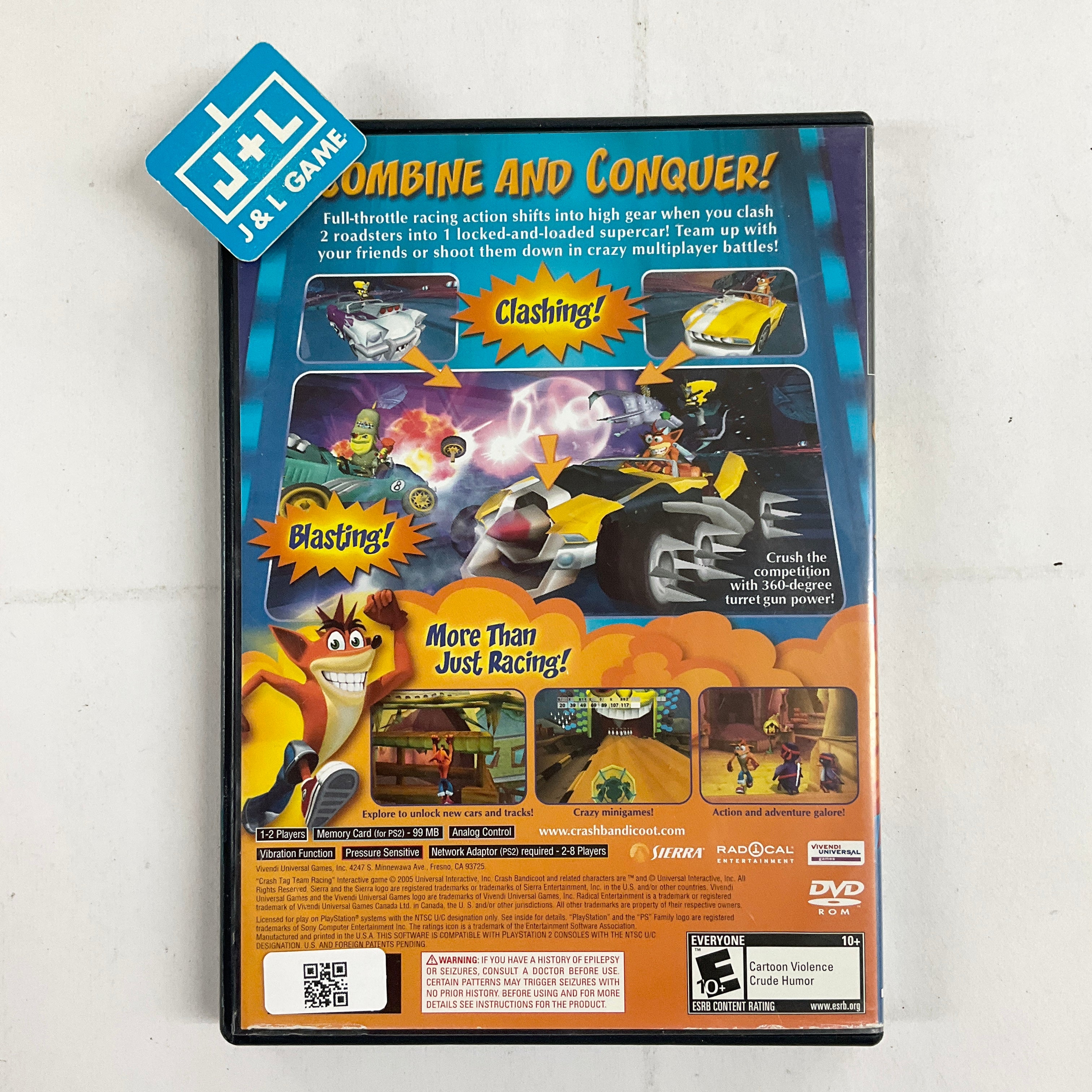 Crash Tag Team Racing - (PS2) PlayStation 2 [Pre-Owned] Video Games VU Games   