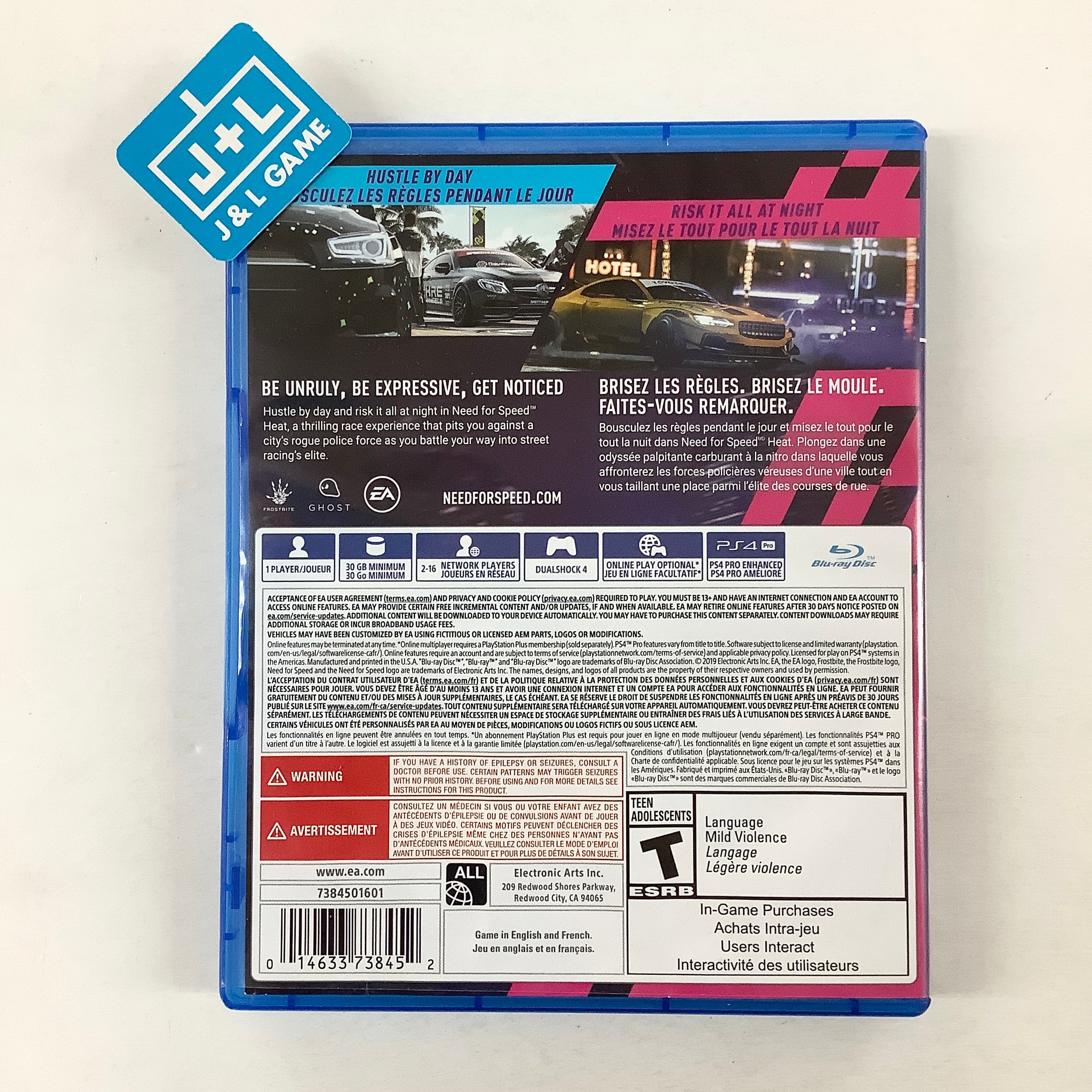 Need for Speed Heat - (PS4) PlayStation 4 [Pre-Owned] | J&L Game