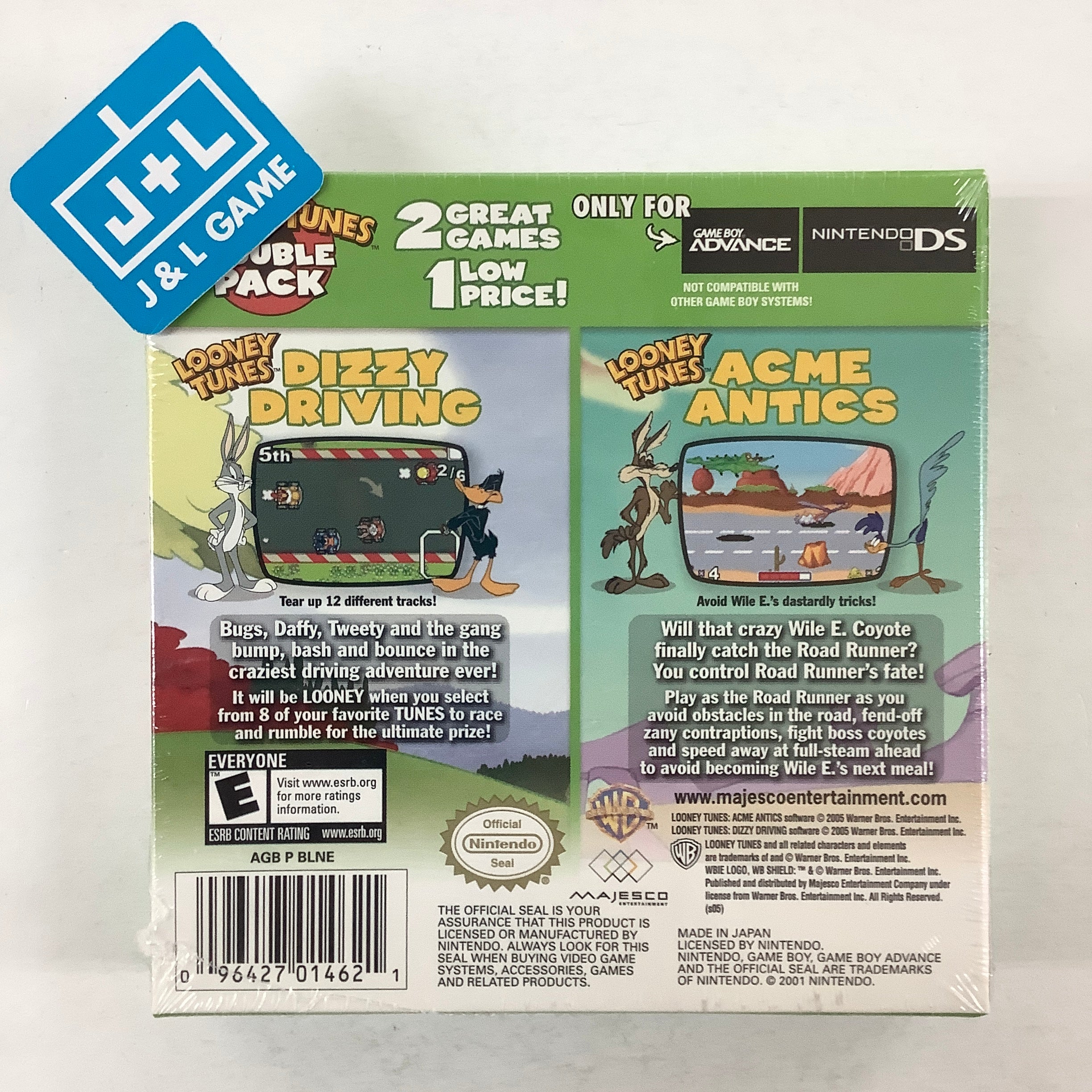Looney Tunes: Double Pack - Dizzy Driving / Acme Antics - (GBA) Game Boy Advance Video Games Majesco   