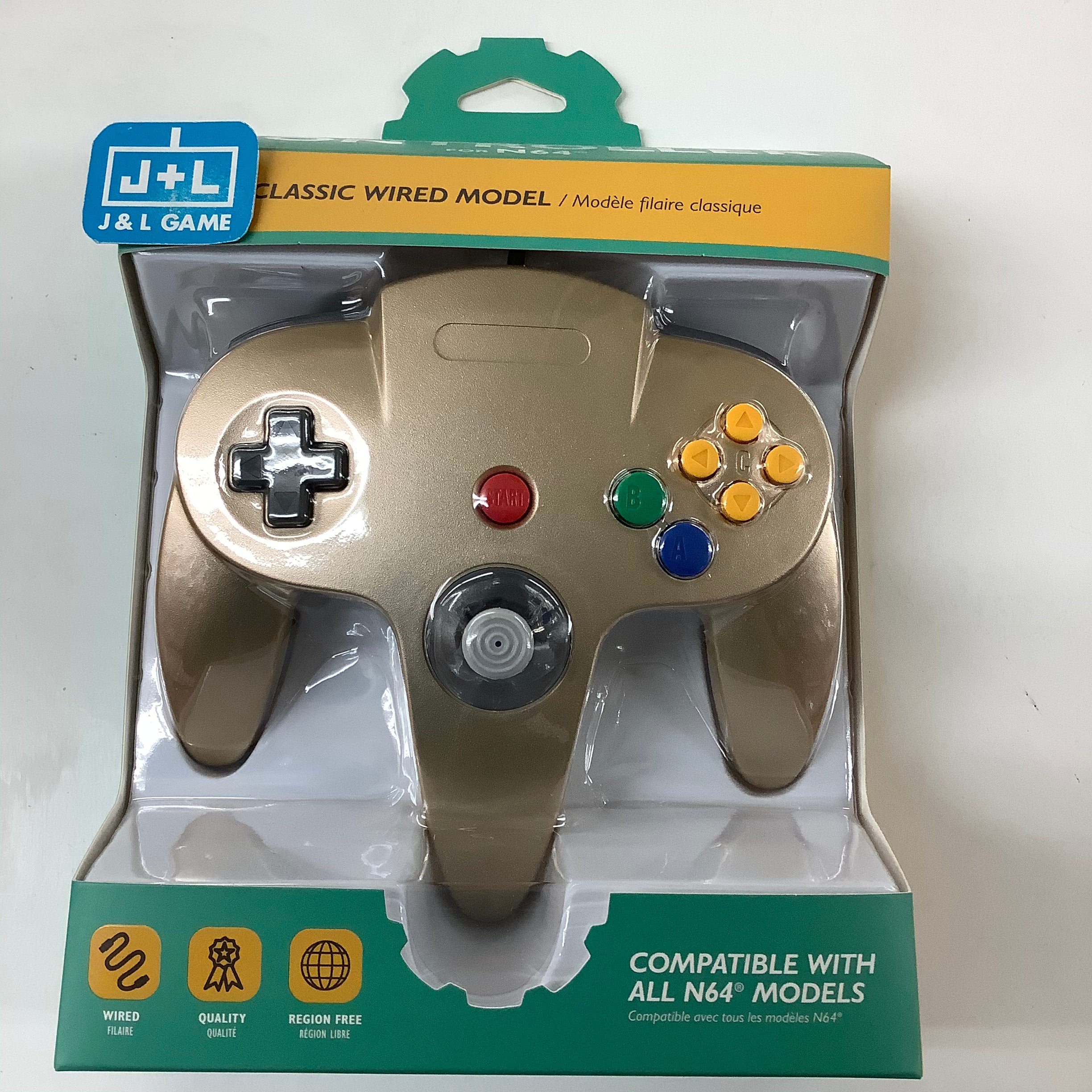 Tomee N64 Wired Controller (Gold) - (N64) Nintendo 64 Accessories Tomee   