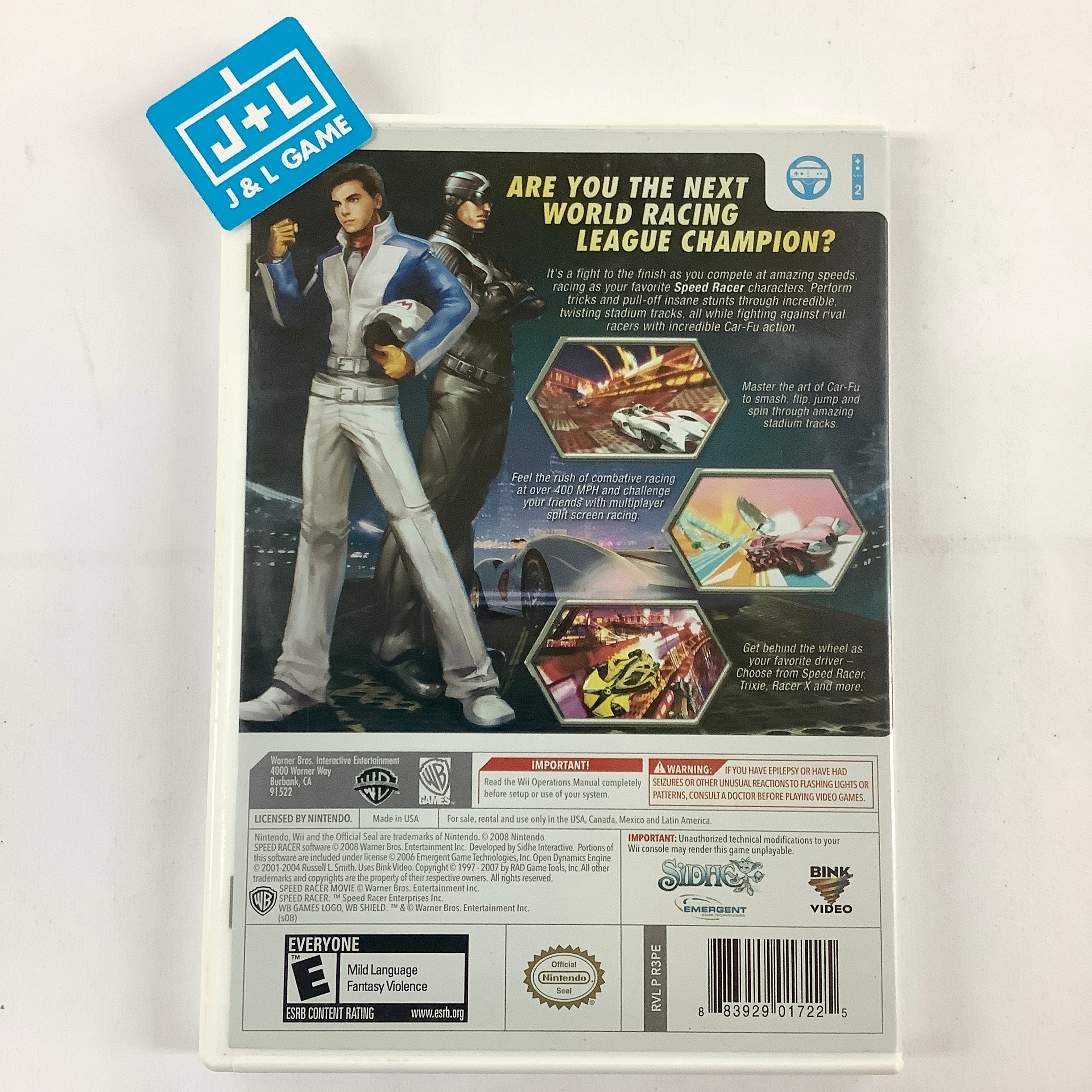 Speed Racer: The Videogame - Nintendo Wii [Pre-Owned] | J&L Game