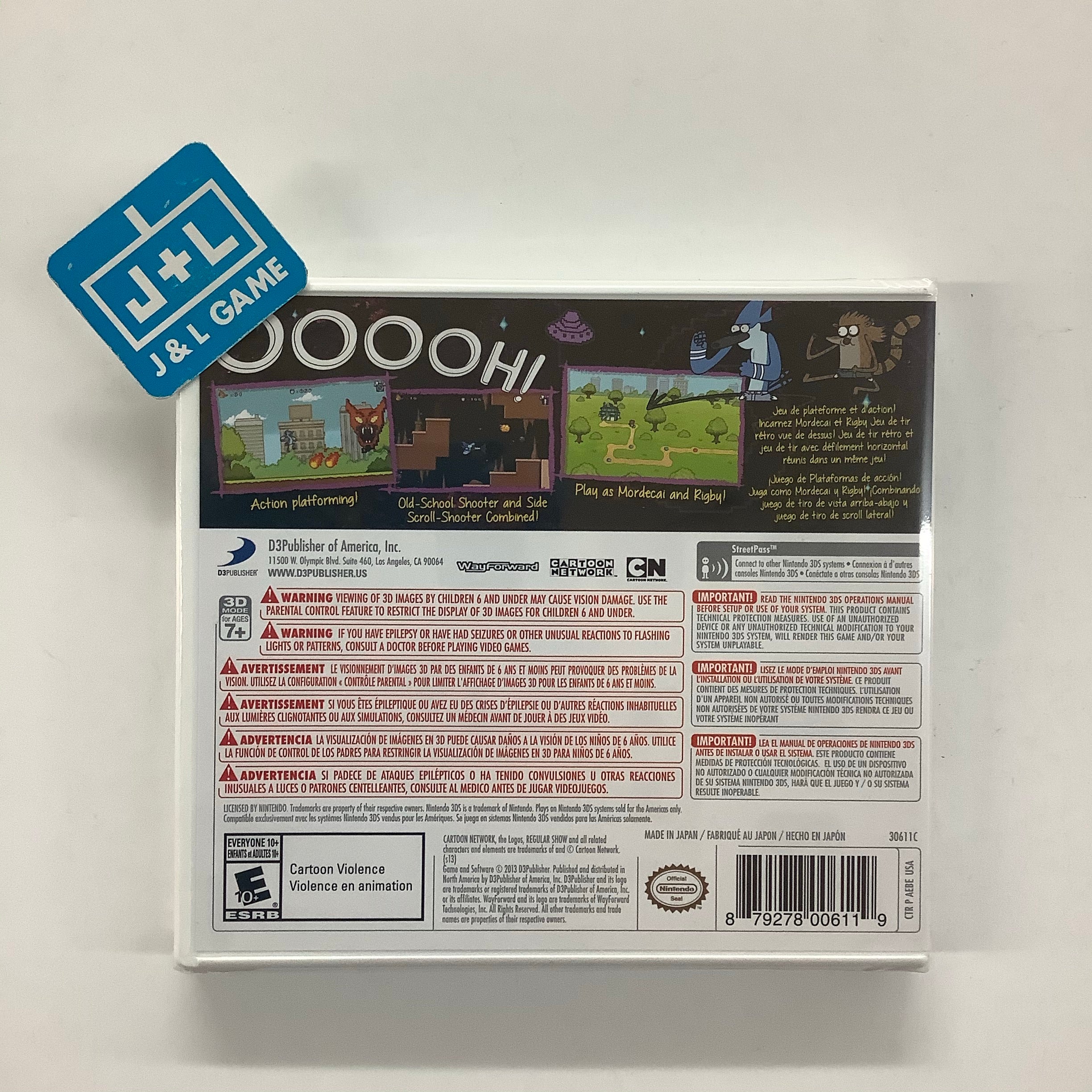 Regular Show: Mordecai and Rigby in 8-Bit Land - Nintendo 3DS Video Games D3Publisher   