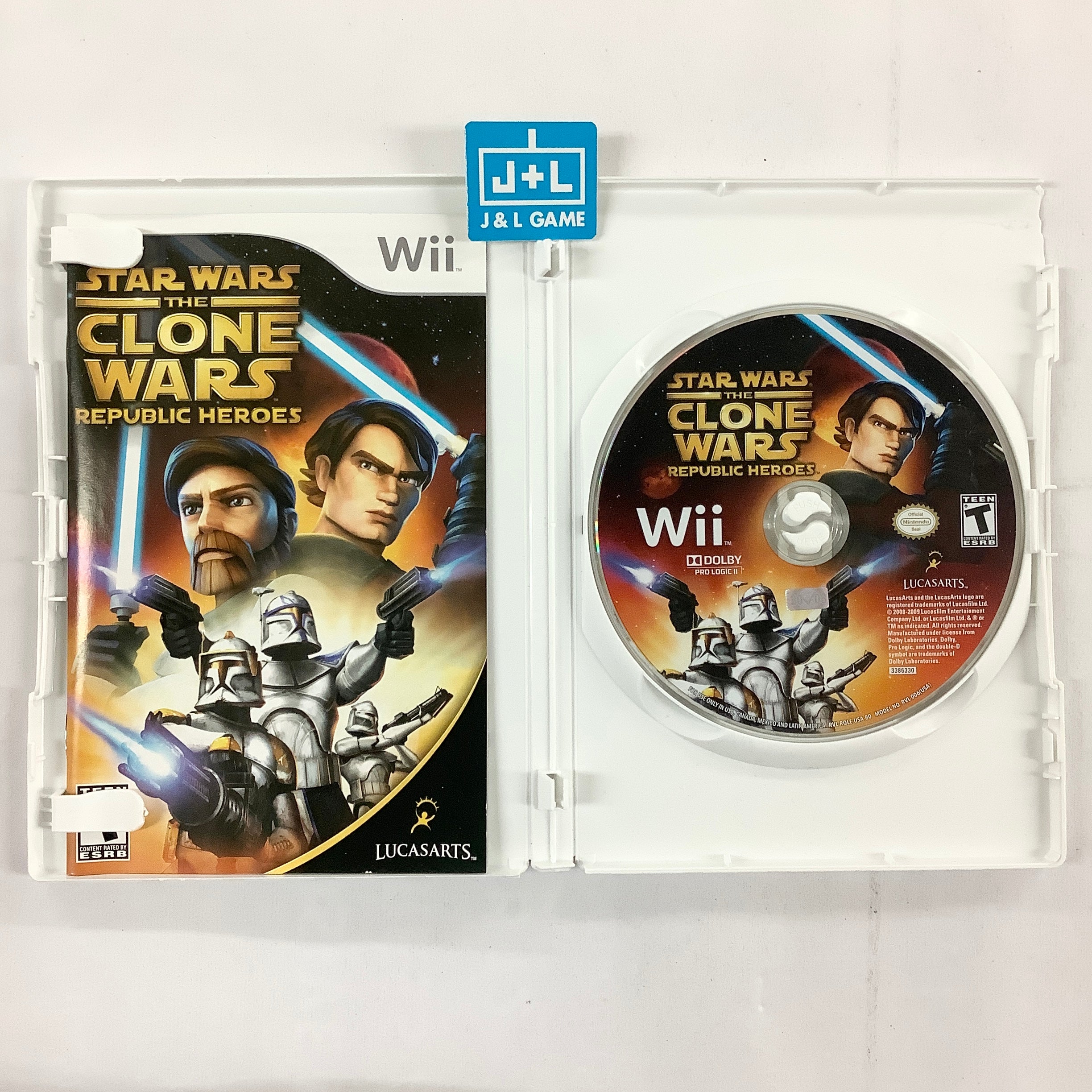 Star Wars The Clone Wars: Republic Heroes - Nintendo Wii [Pre-Owned] Video Games LucasArts   