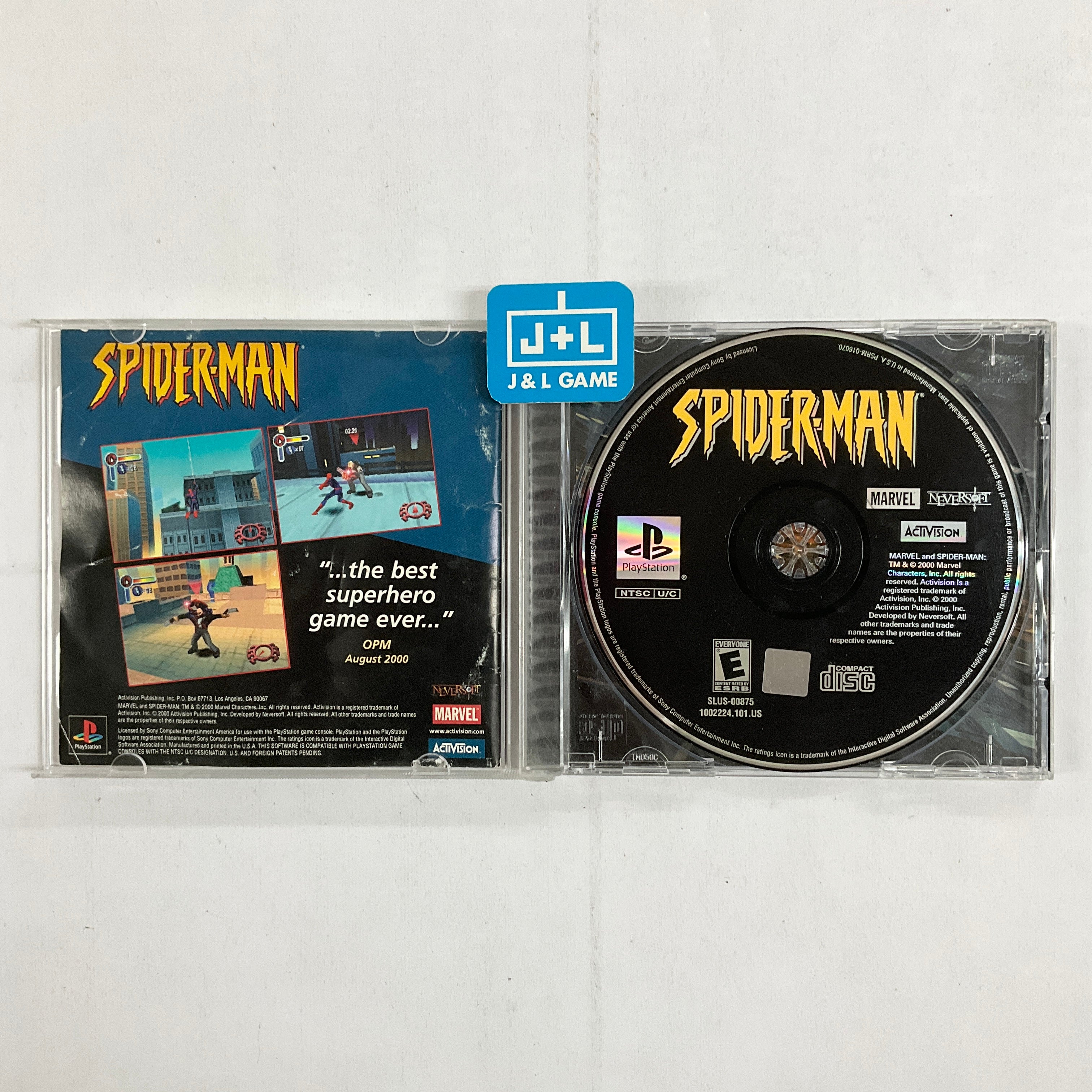 Jeu Spider Sur PS1 (PlayStation 1) - Version FR - Sans Notice, Boîte Non Officielle - Occasion En Bon état