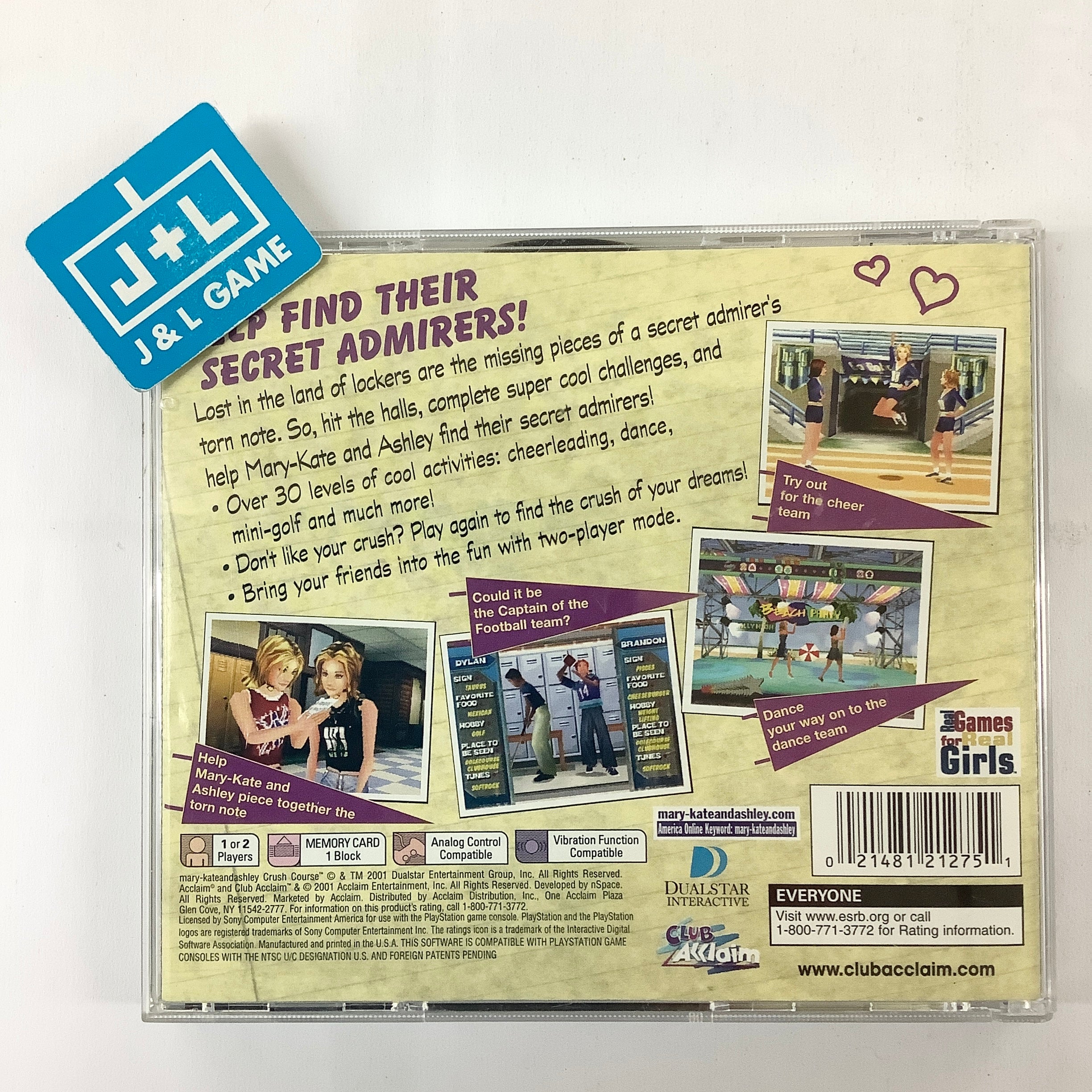 Mary-Kate and Ashley: Crush Course - (PS1) PlayStation 1 [Pre-Owned] Video Games Acclaim   