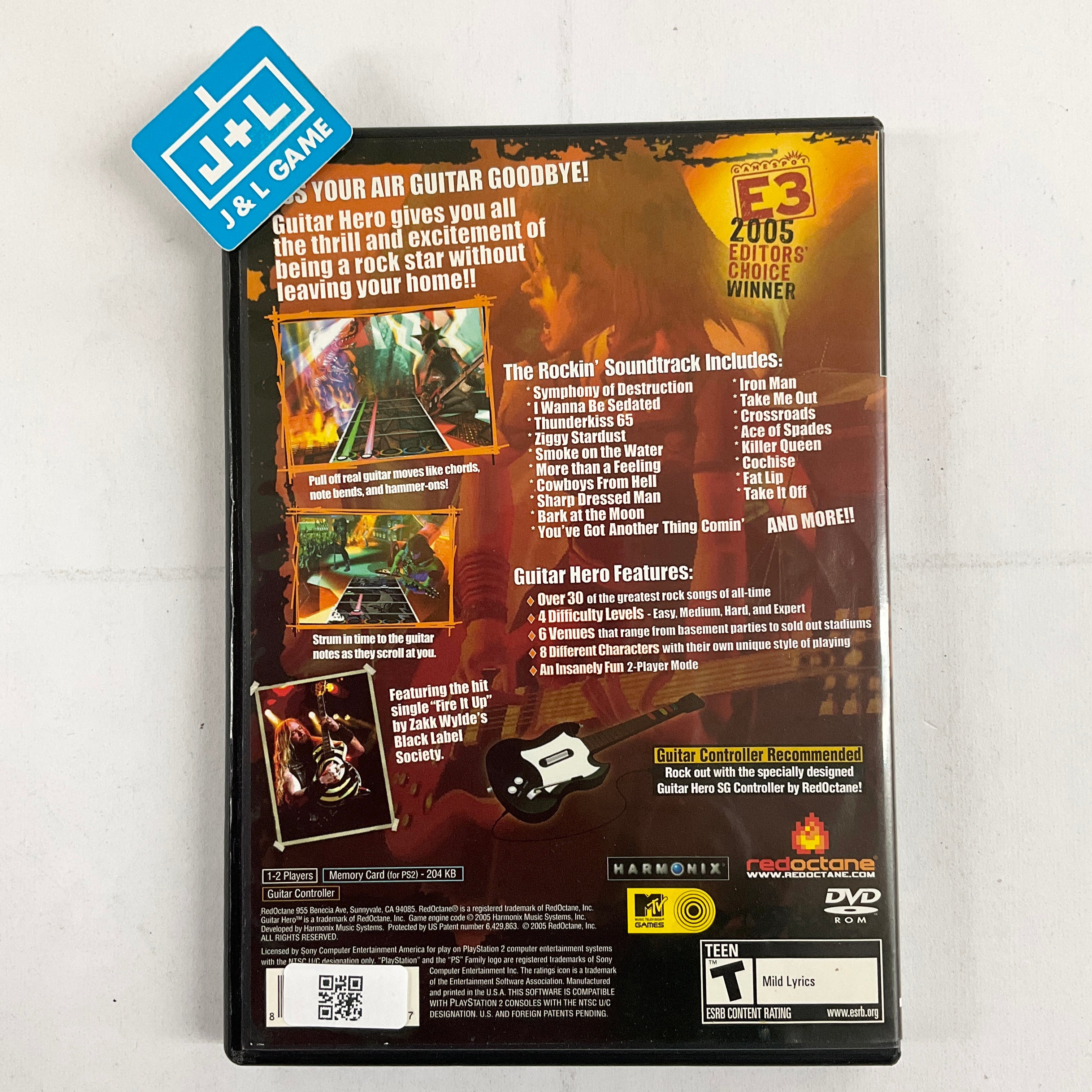 Guitar Hero - (PS2) PlayStation 2 [Pre-Owned] Video Games RedOctane   