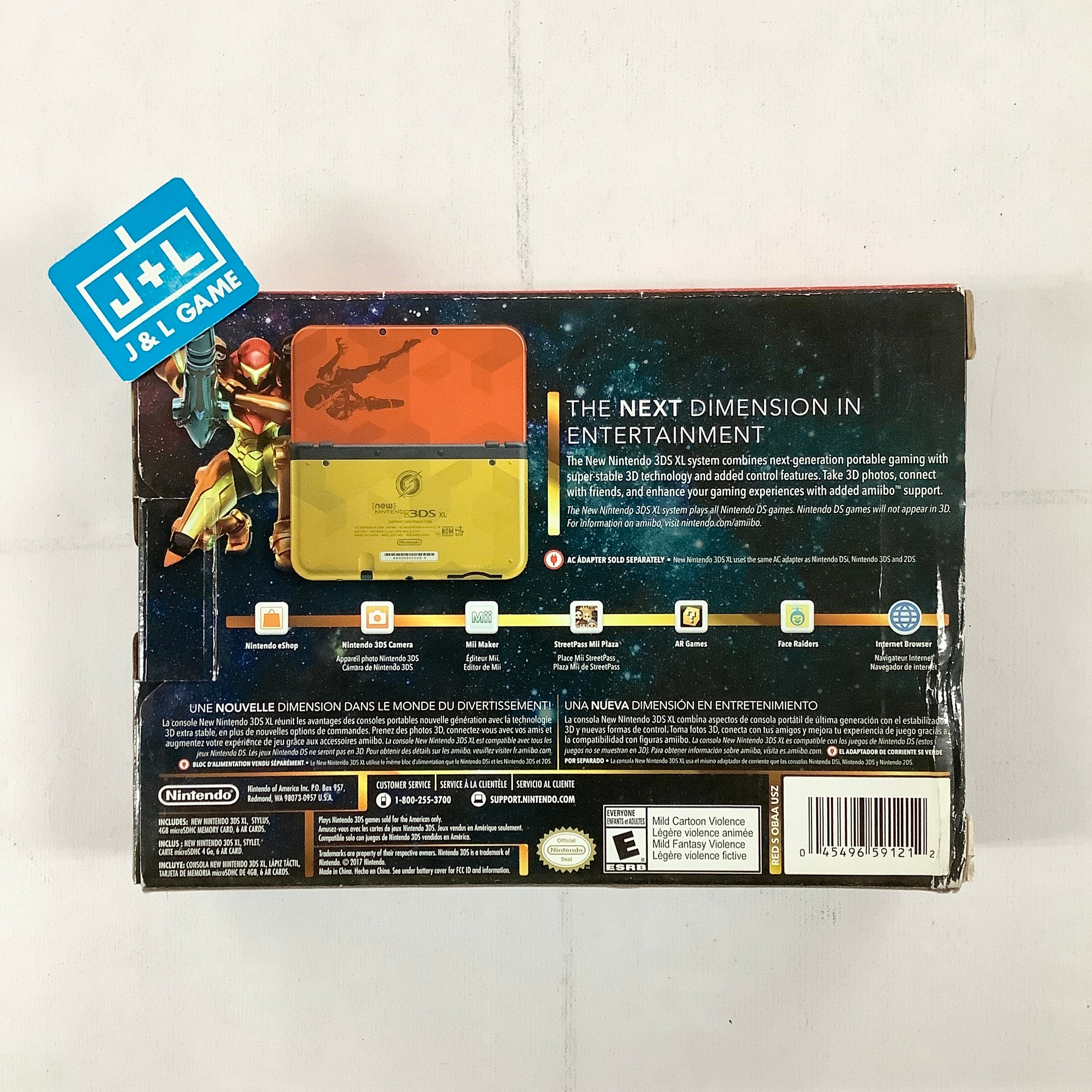New Nintendo 3DS XL Console (Samus Edition) - (3DS) Nintendo 3DS [Pre-Owned] Consoles Nintendo   