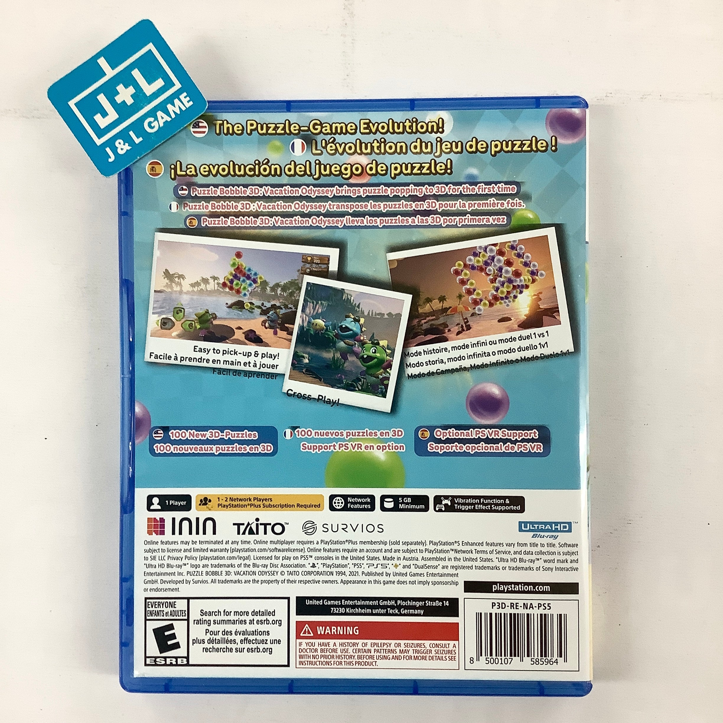 Puzzle Bobble 3D: Vacation Odyssey - (PS5) PlayStation 5 [UNBOXING] Video Games ININ   