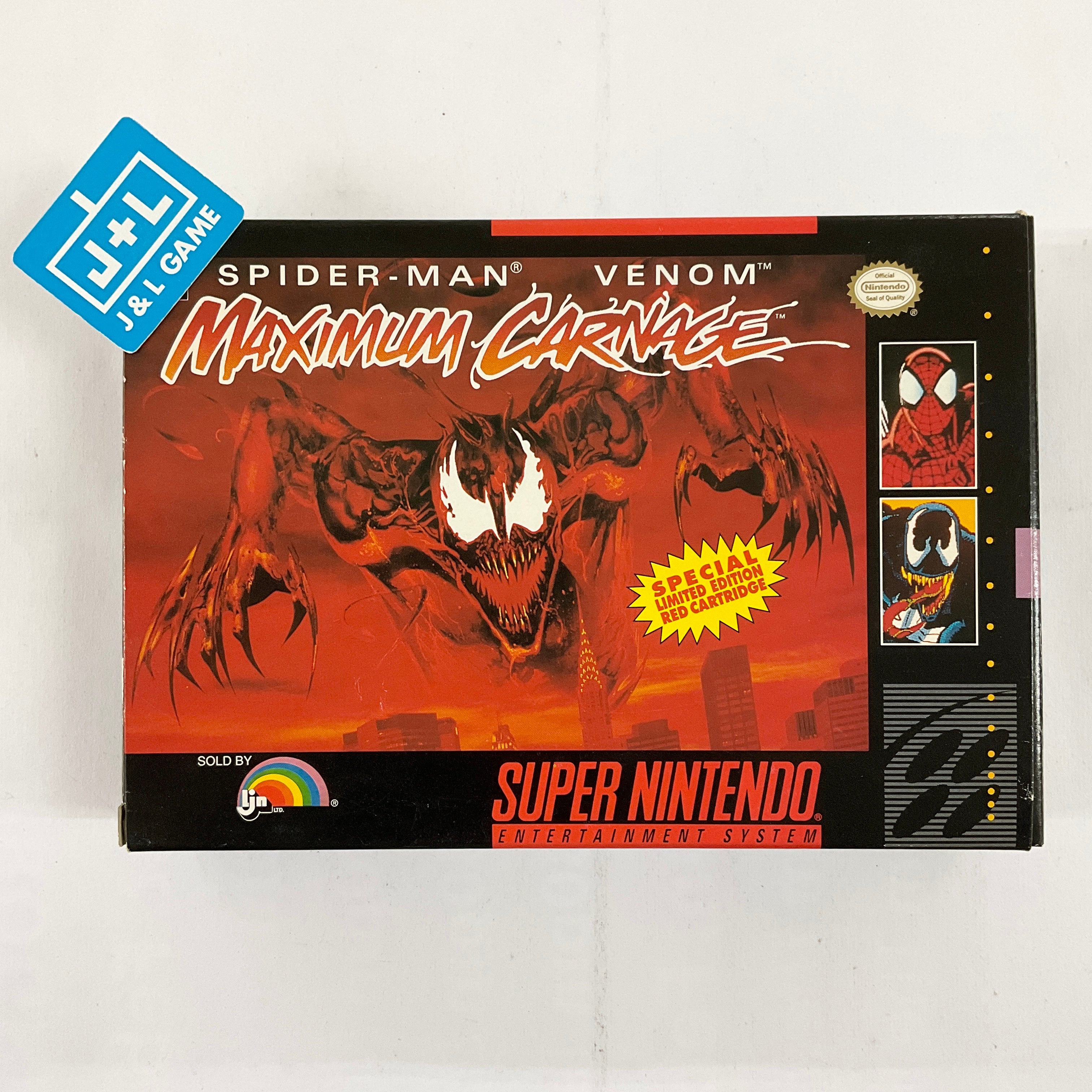 Spider-Man & Venom: Maximum Carnage - (SNES) Super Nintendo [Pre-Owned] Video Games LJN Ltd.   