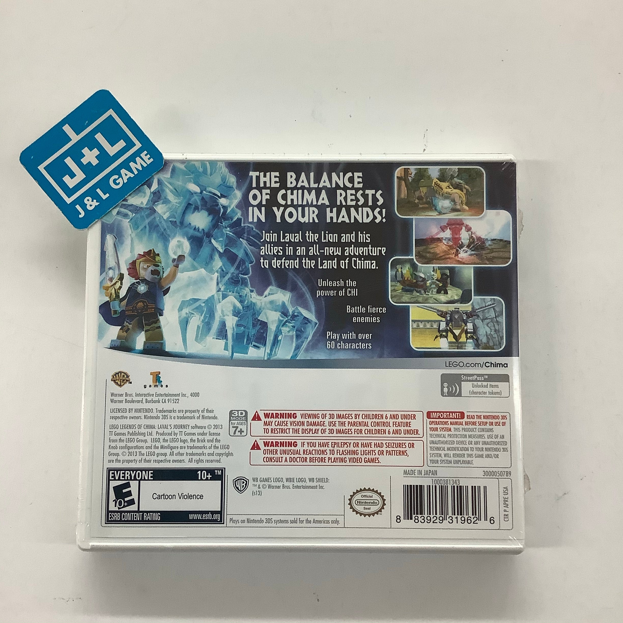 LEGO Legends of Chima: Laval's Journey Nintendo 3DS J&L Game