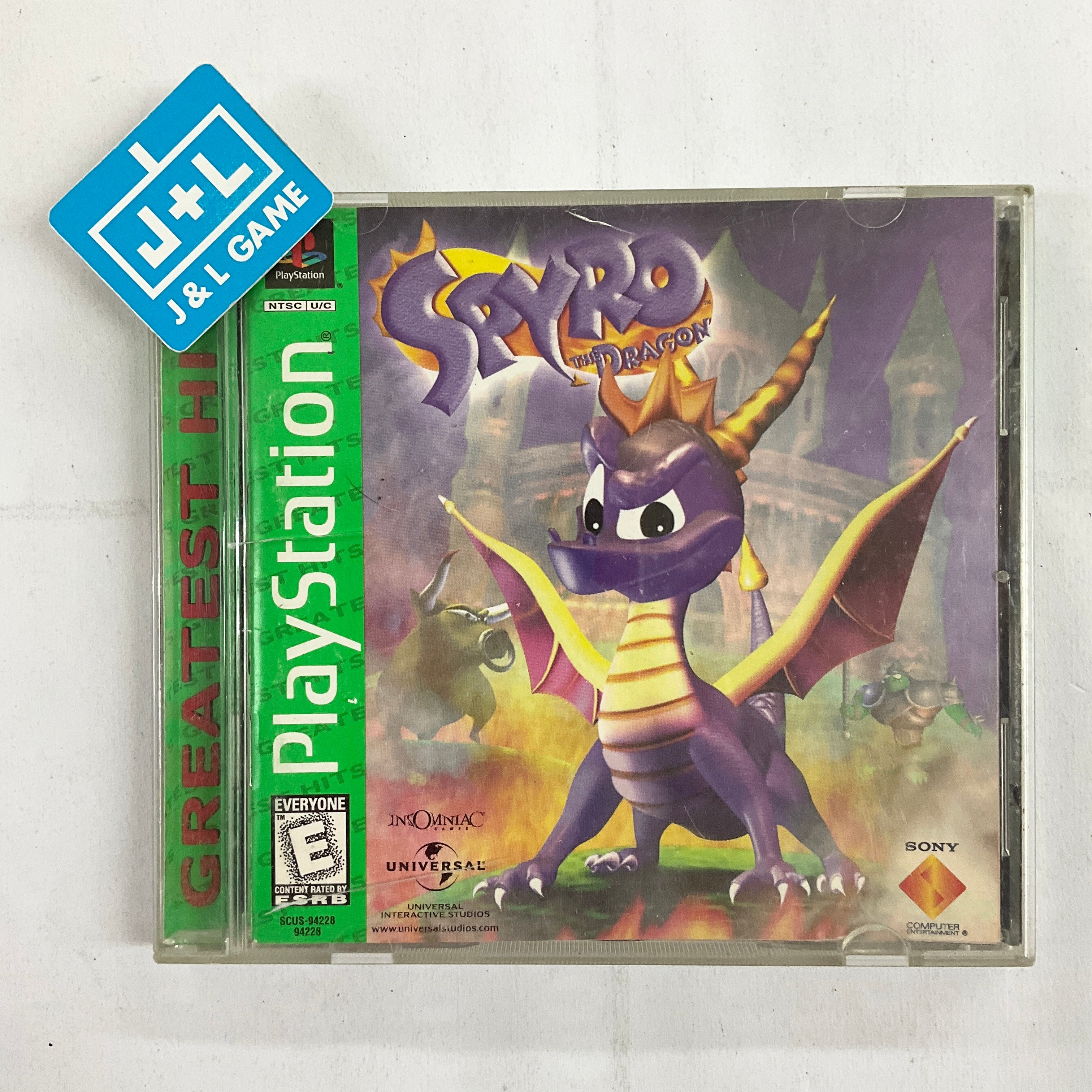 Spyro the Dragon (Greatest Hits) - (PS1) PlayStation 1 [Pre-Owned] Video Games SCEA   