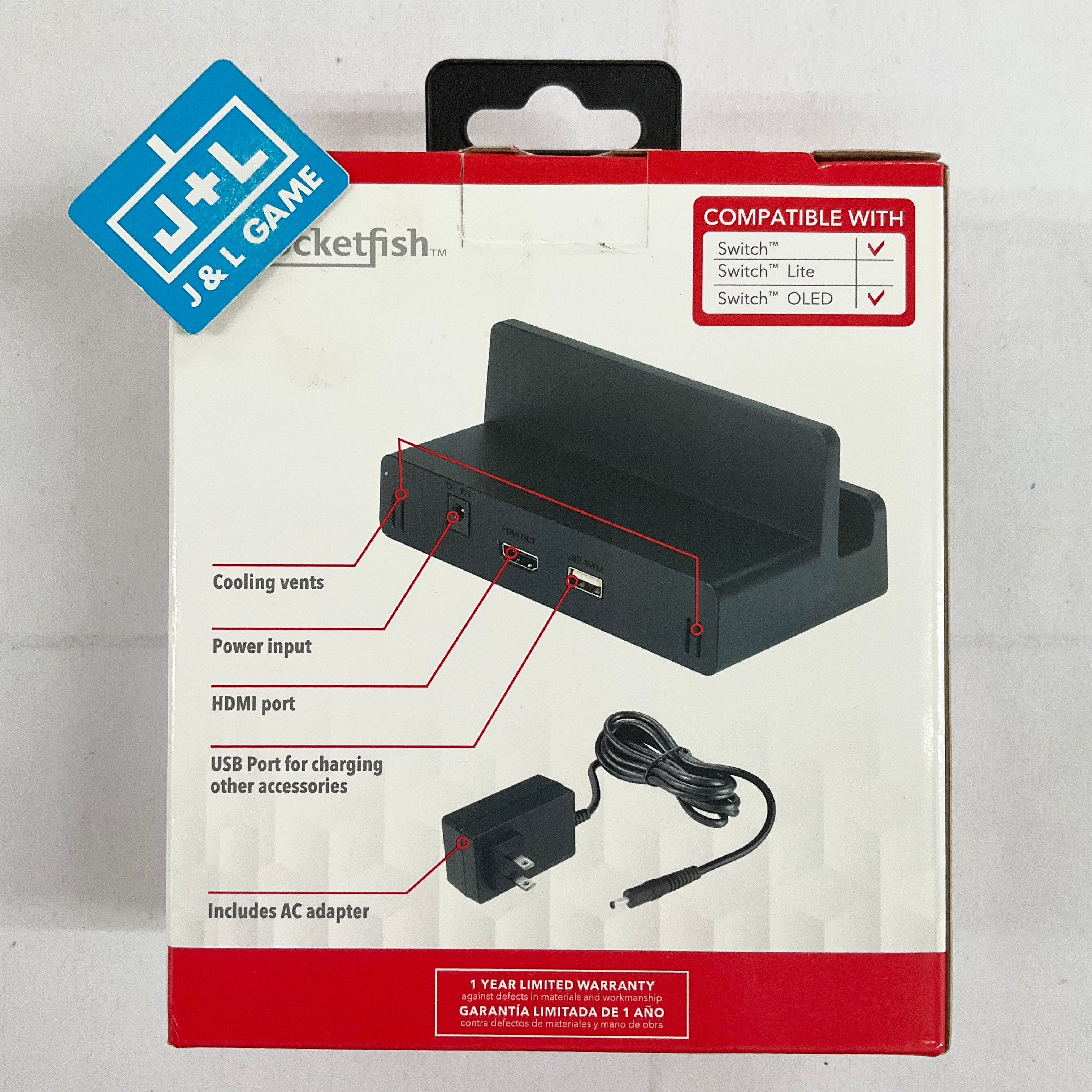 Rocketfish TV Dock Kit For Nintendo Switch (Black) - (NSW) Nintendo Switch Accessories Rocketfish   
