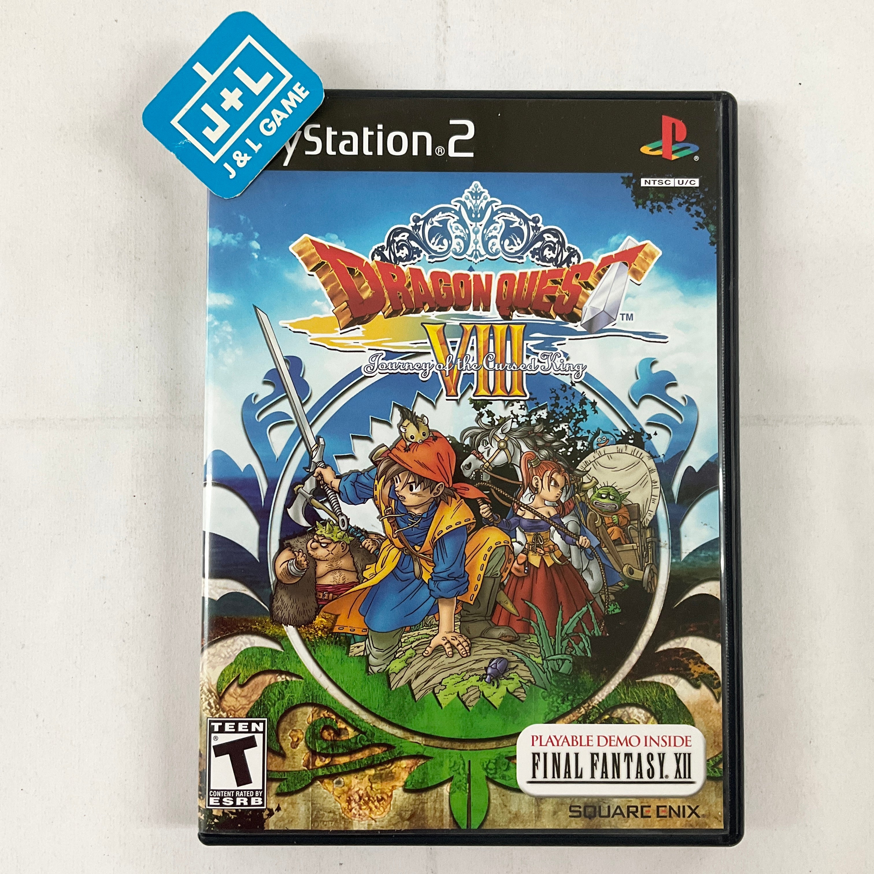 Dragon Quest VIII: Journey of the Cursed King (W/Book) - (PS2