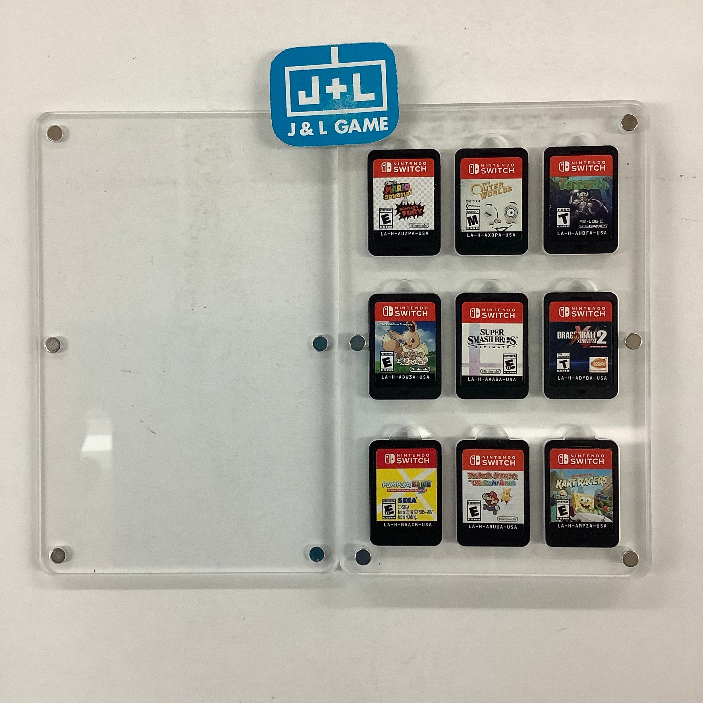 Daney Clear Game Card Case (9 Slots) - (NSW) Nintendo Switch | J&L
