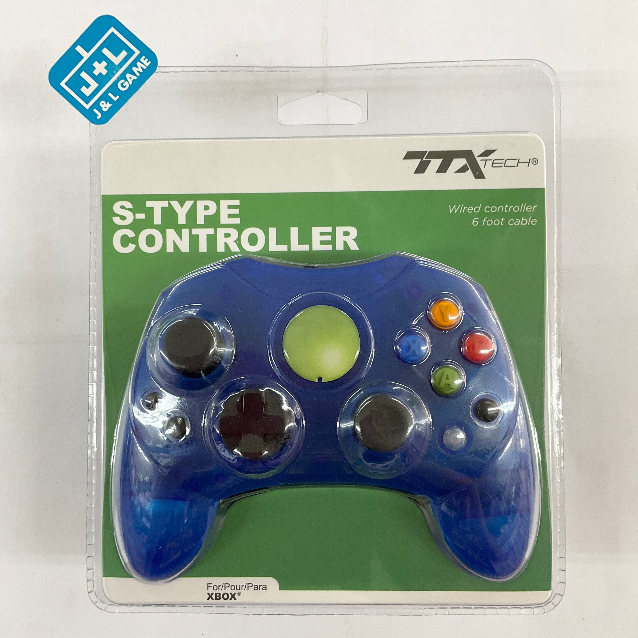 TTX Tech Wired Xbox Controller (Clear Blue) - (XB) Xbox Accessories TTX Tech   