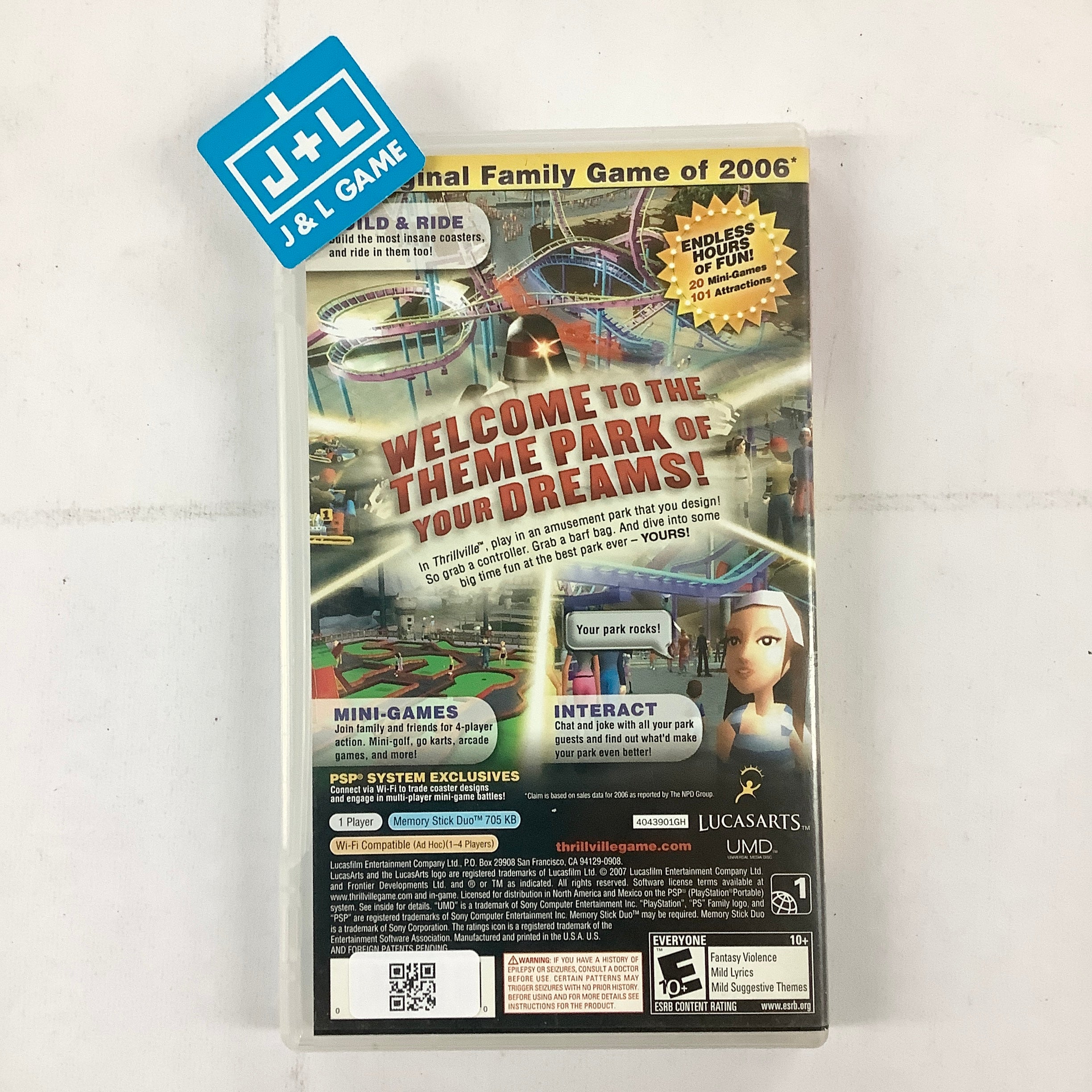 Thrillville (Greatest Hits) - Sony PSP [Pre-Owned] Video Games LucasArts   