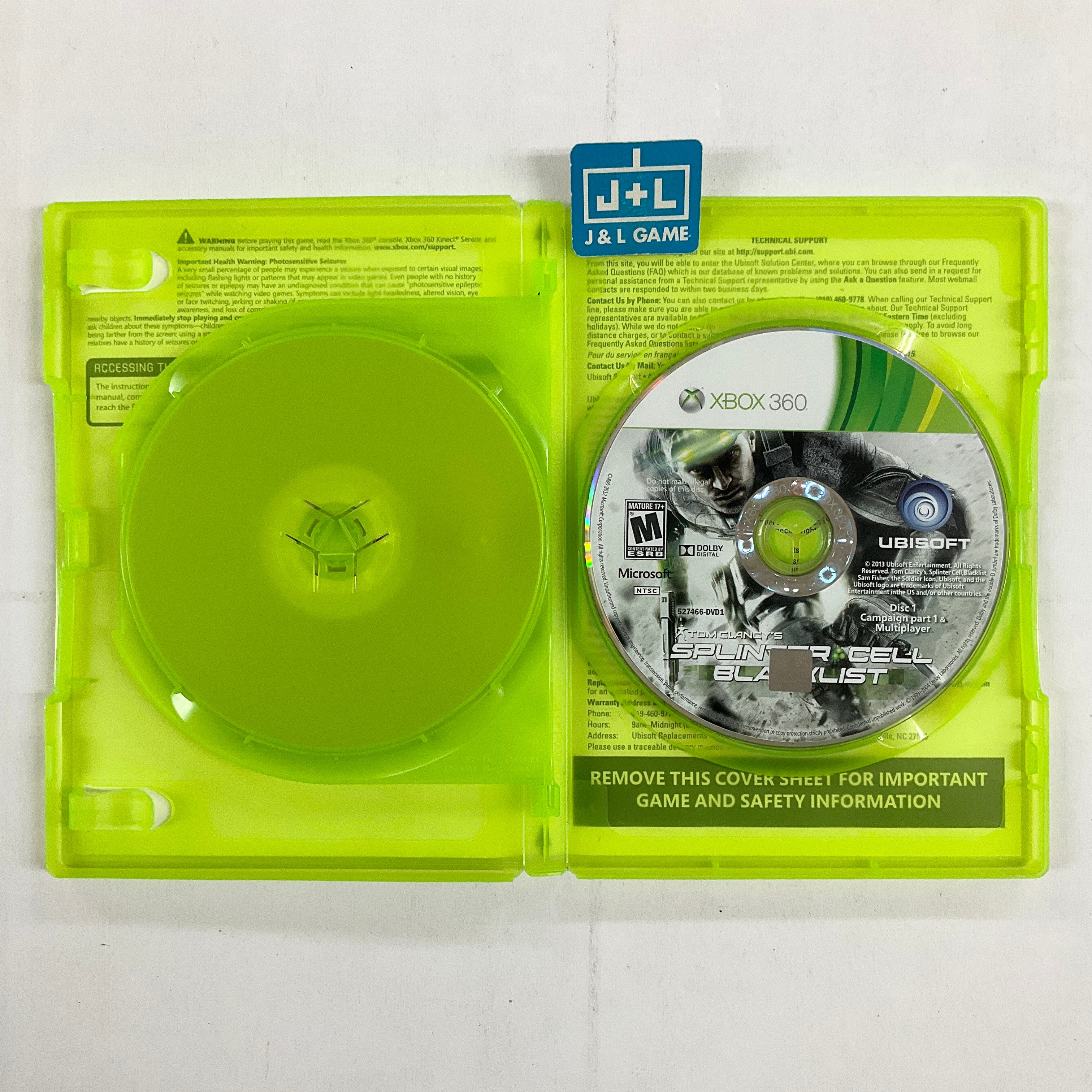 Tom Clancy's Splinter Cell: Blacklist - Xbox 360 [Pre-Owned] Video Games Ubisoft   