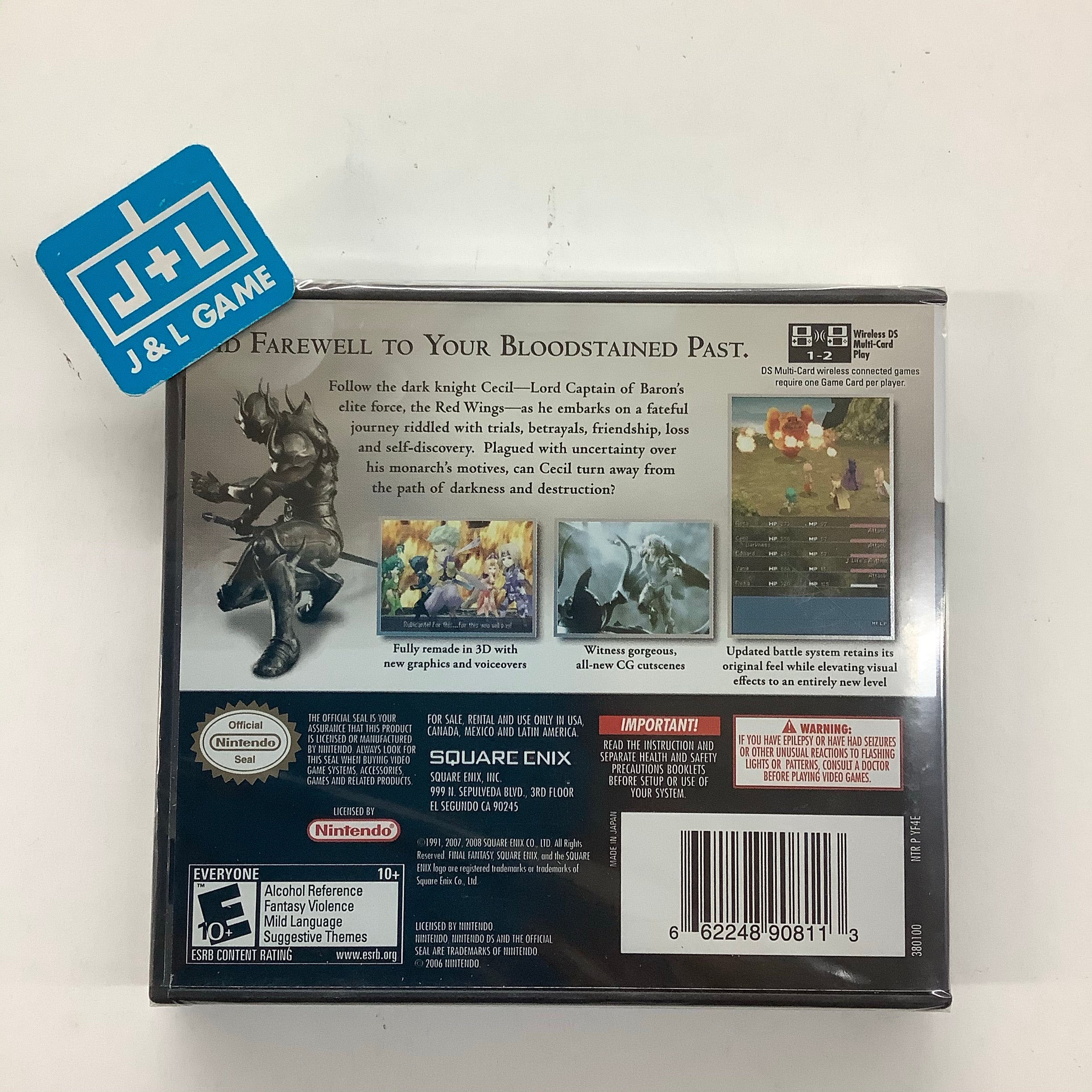 Final Fantasy IV - (NDS) Nintendo DS Video Games Square Enix   