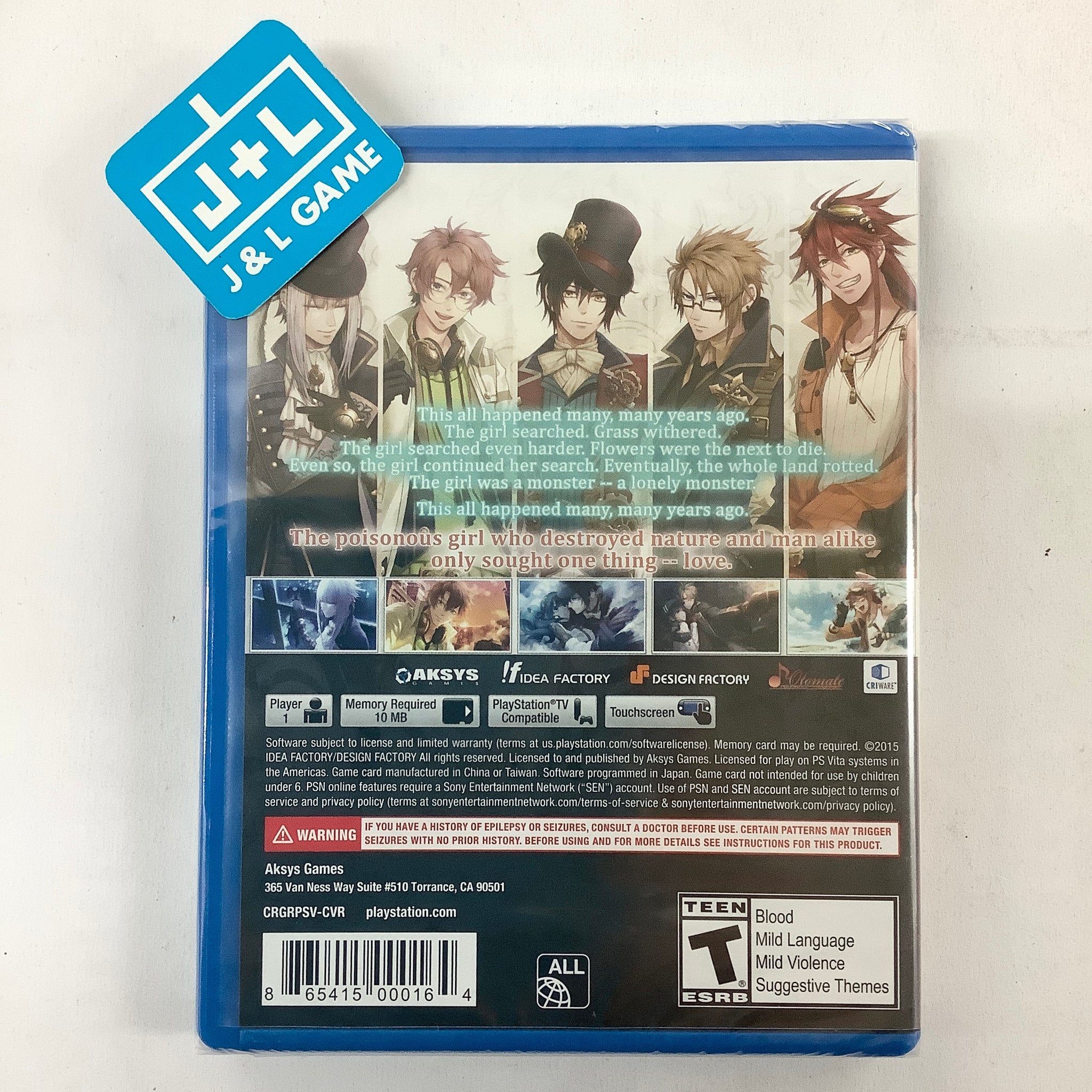 Code Realize Guardian of Rebirth (PSV) PlayStation Vita J&L Video Games New York City