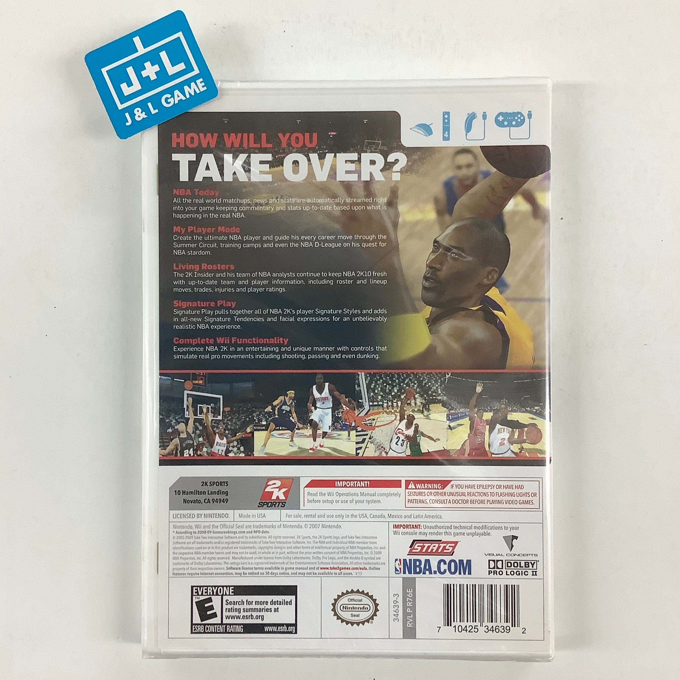 NBA 2K10 - Nintendo Wii Video Games 2K Sports   