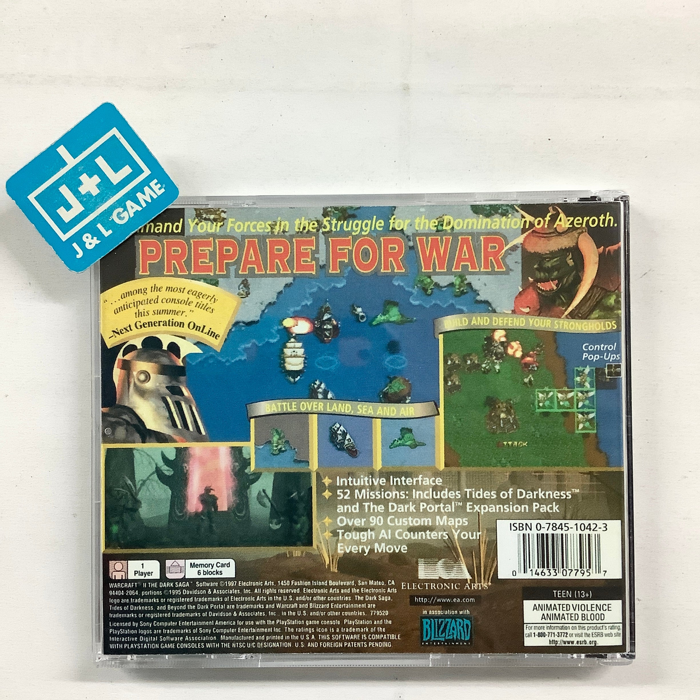 Warcraft II: The Dark Saga - (PS1) PlayStation 1 [Pre-Owned] Video Games Electronic Arts   