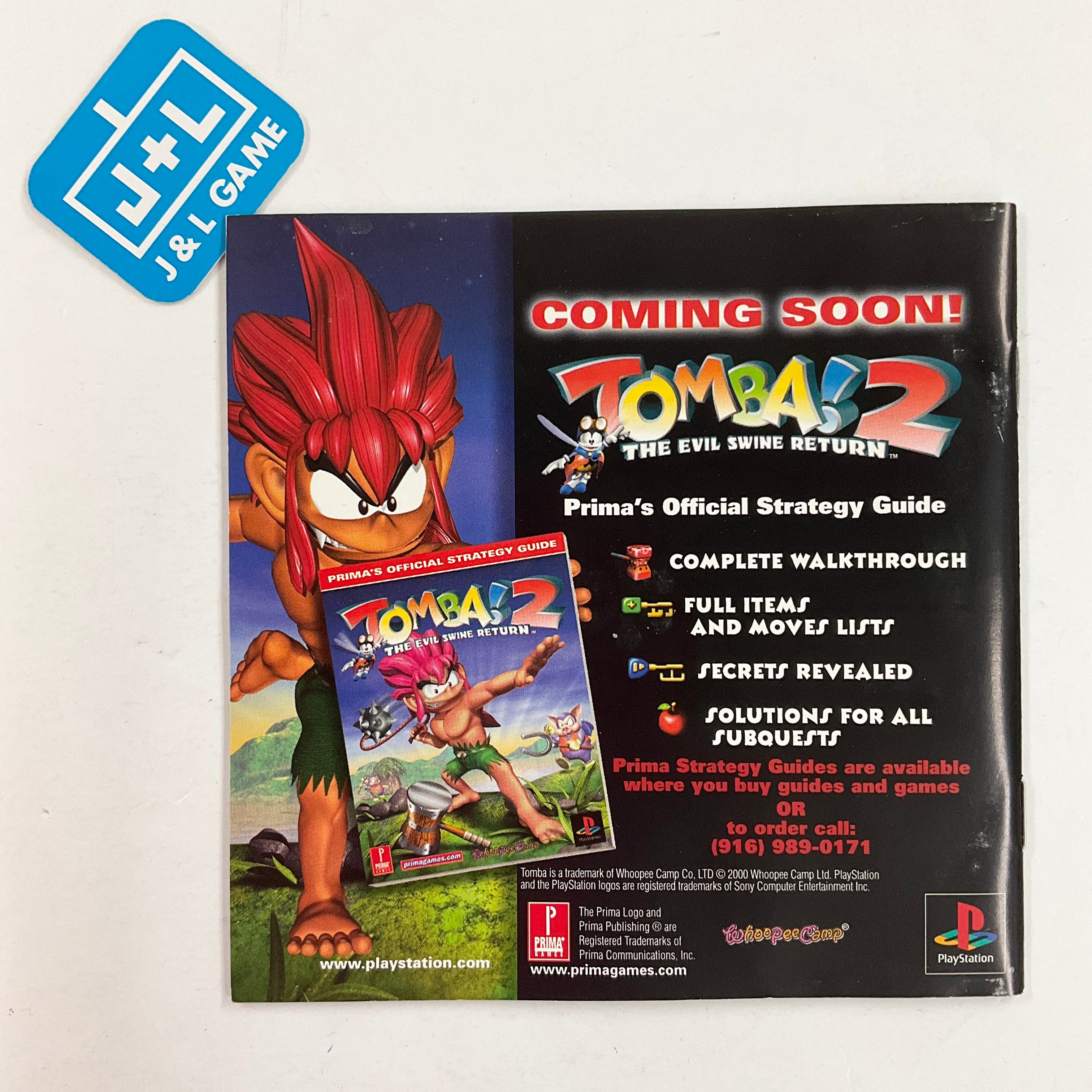 Tomba! 2: The Evil Swine Return - (PS1) PlayStation 1 [Pre-Owned] Video Games SCEA   