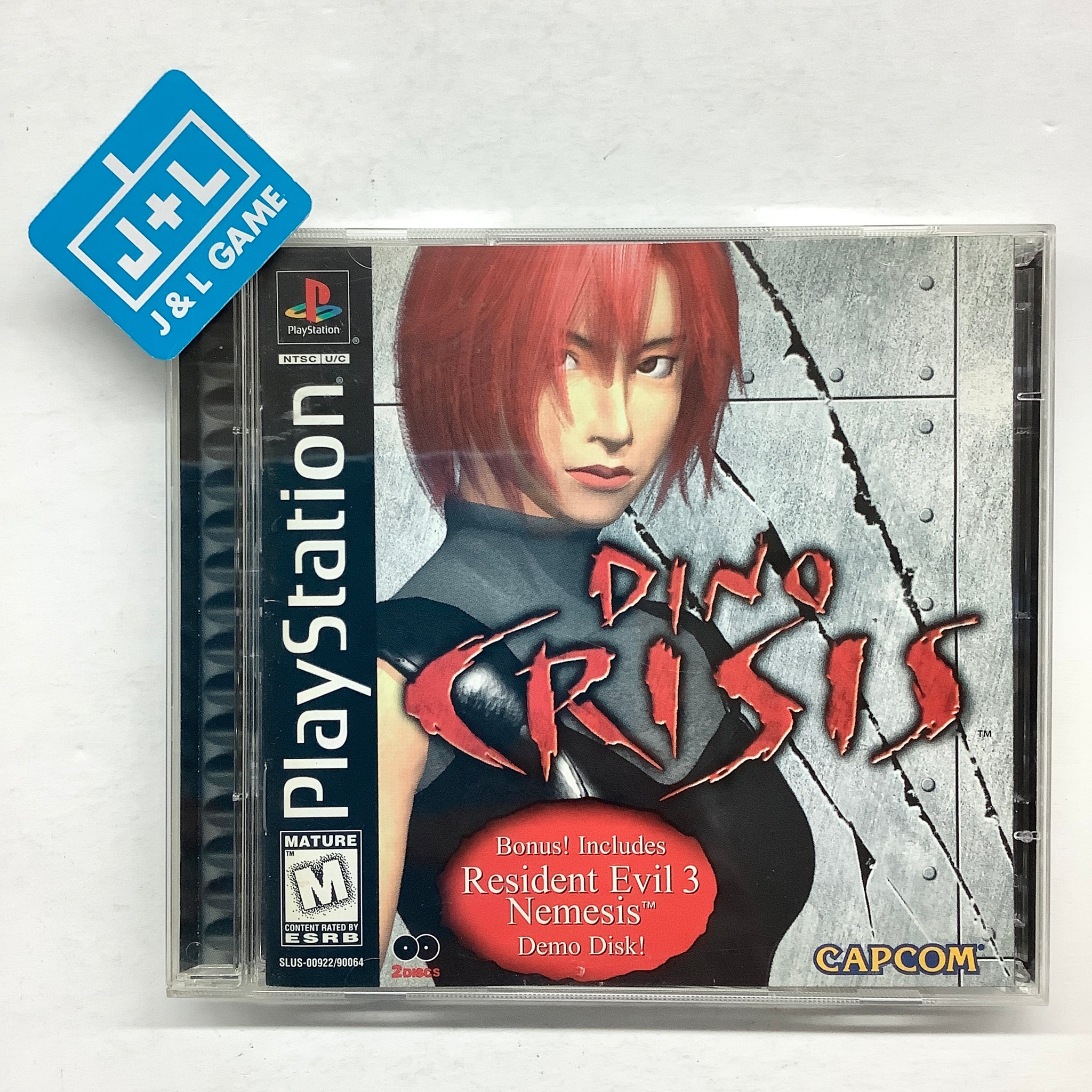 Dino Crisis (w/ Resident Evil 3 Demo) - (PS1) PlayStation 1 [Pre-Owned] Video Games Capcom   