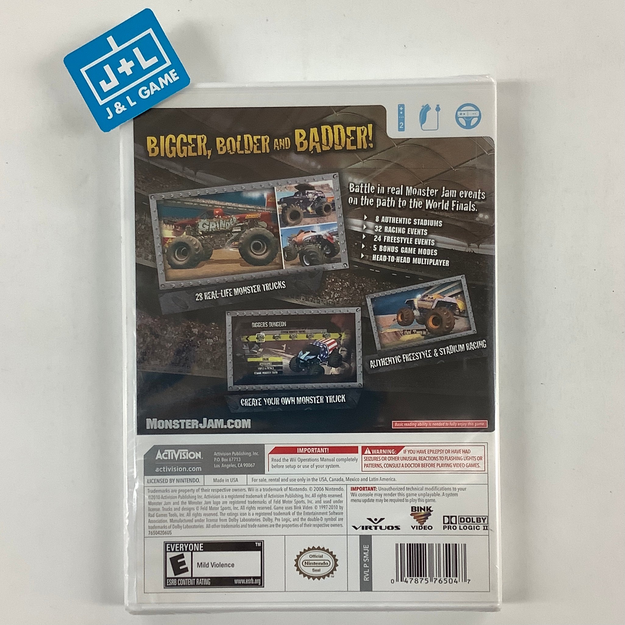 Monster Jam: Path of Destruction - Nintendo Wii | J&L Game