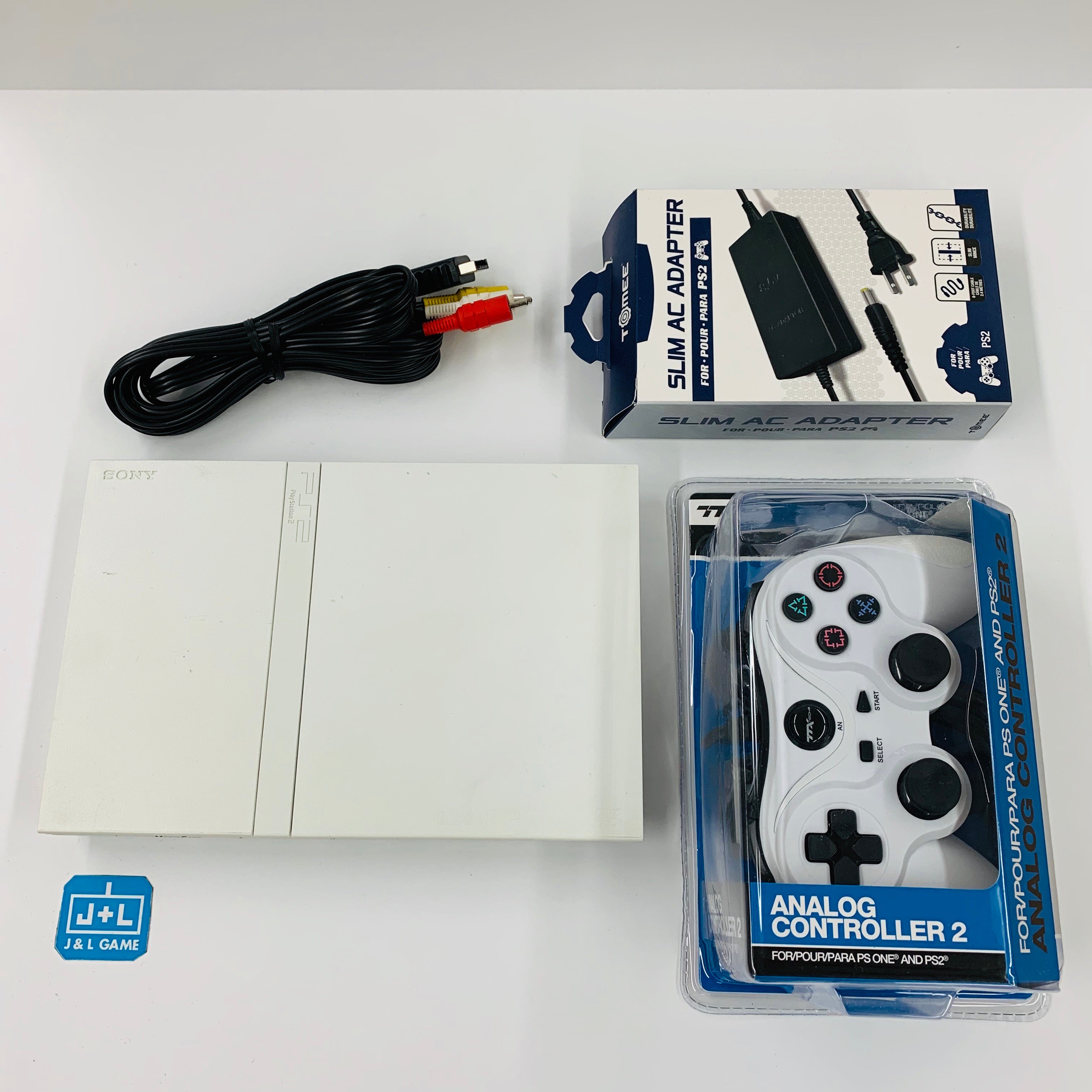 Sony PlayStation 2 Slim Console (Ceramic White) - (PS2) PlayStation 2 [Pre-Owned] Consoles Sony   