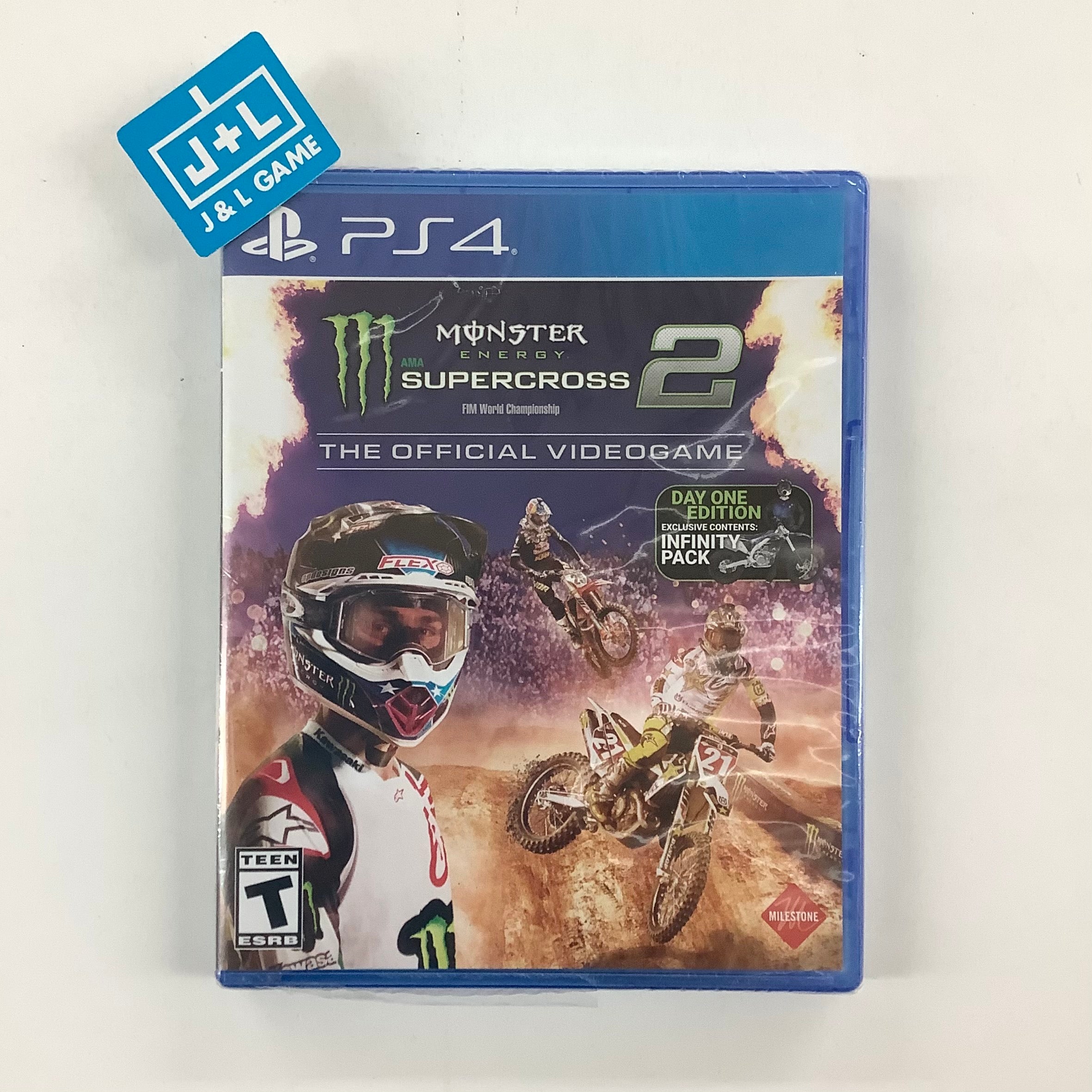 Monster Energy Supercross 2 The Official Videogame - (PS4) PlayStation 4 Video Games Milestone   