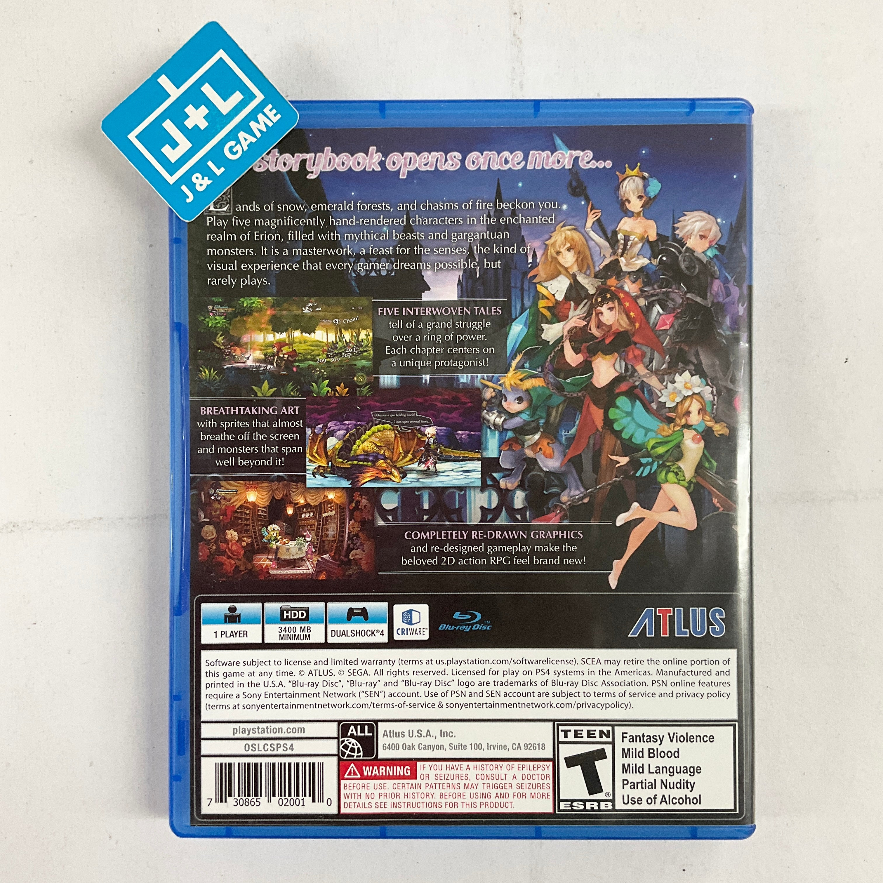 Odin Sphere Leifthrasir - (PS4) PlayStation 4 [Pre-Owned] Video Games Atlus   
